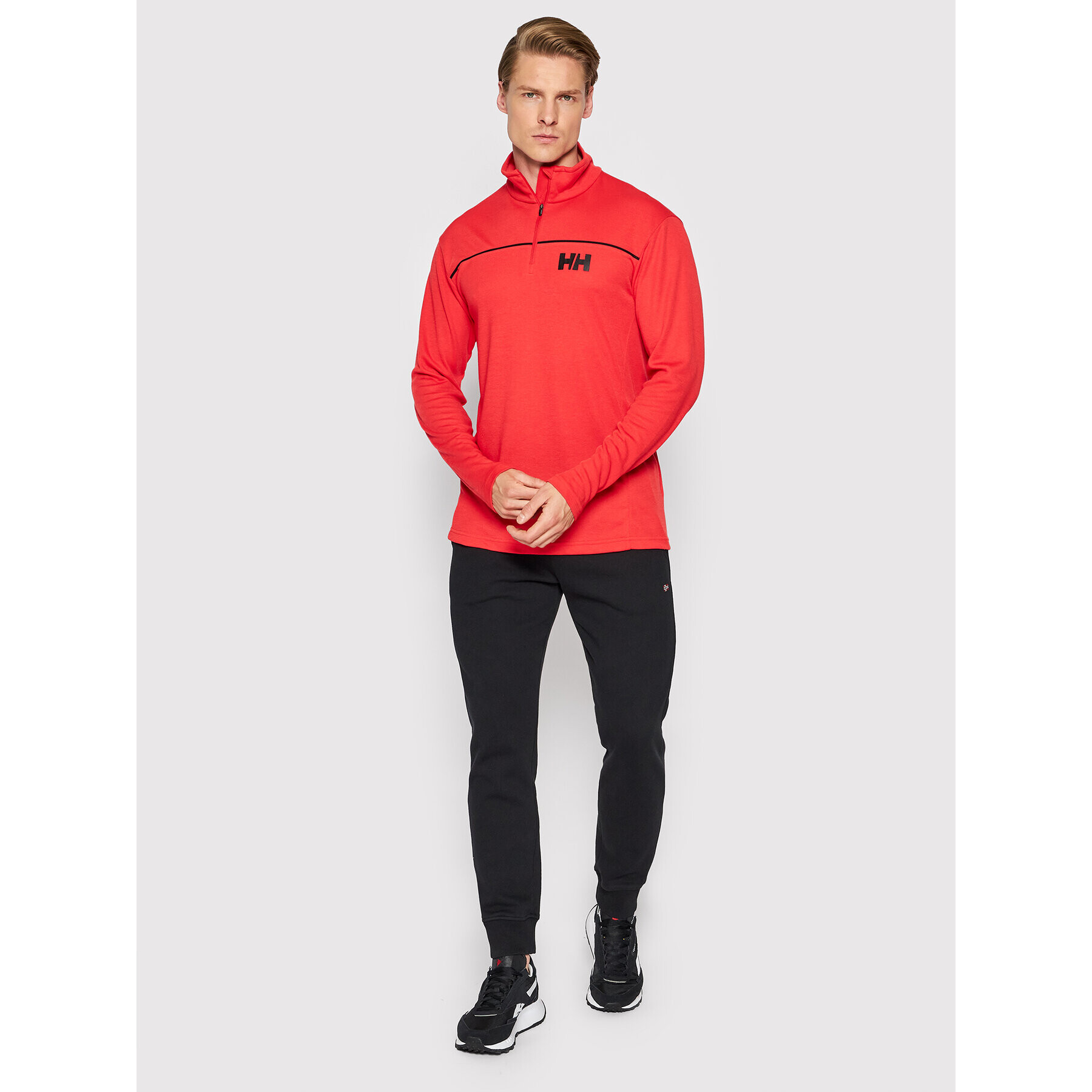 Helly Hansen Tricou tehnic Demi-Fermeture 30208 Roșu Regular Fit - Pled.ro