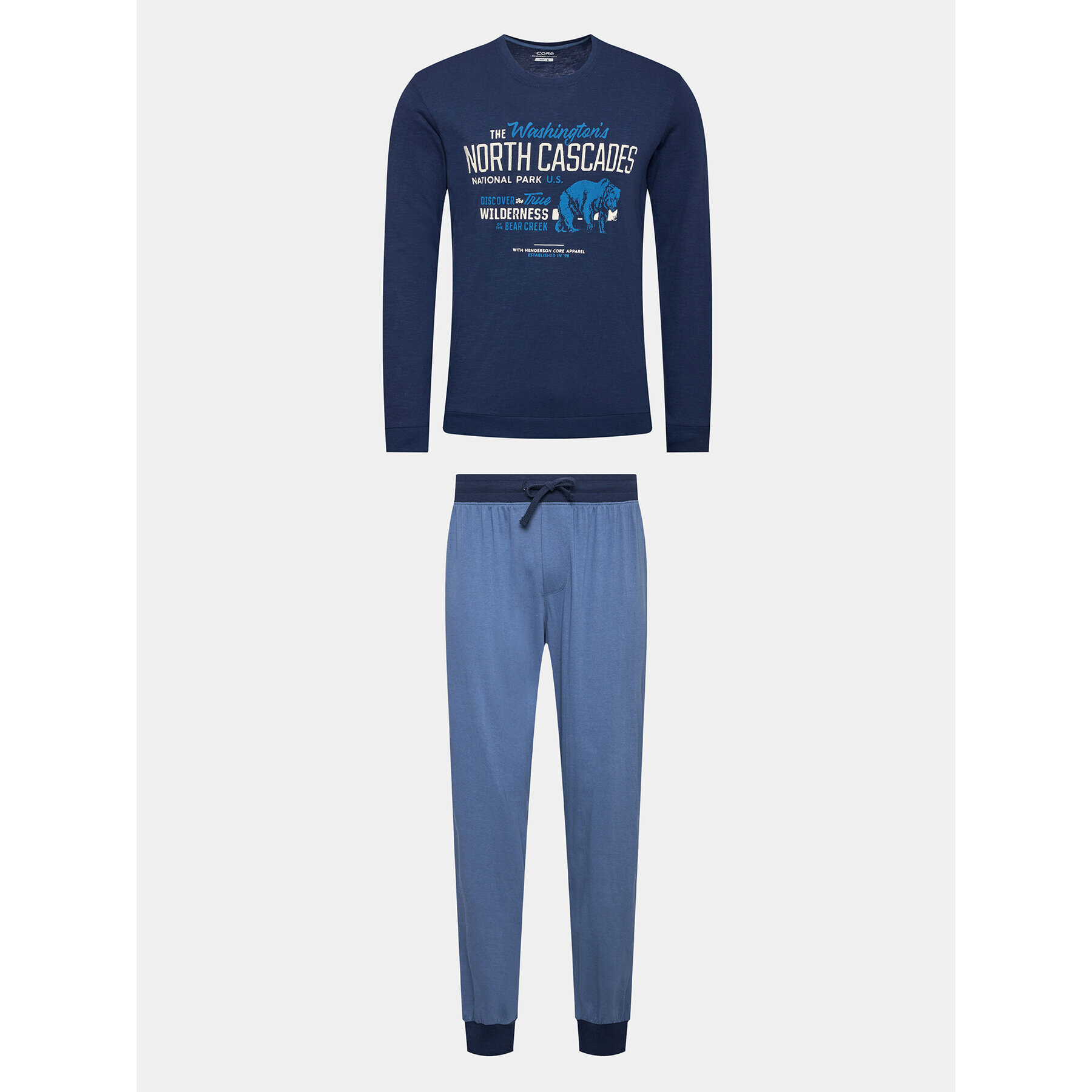 Henderson Pijama 40034 Bleumarin Regular Fit - Pled.ro