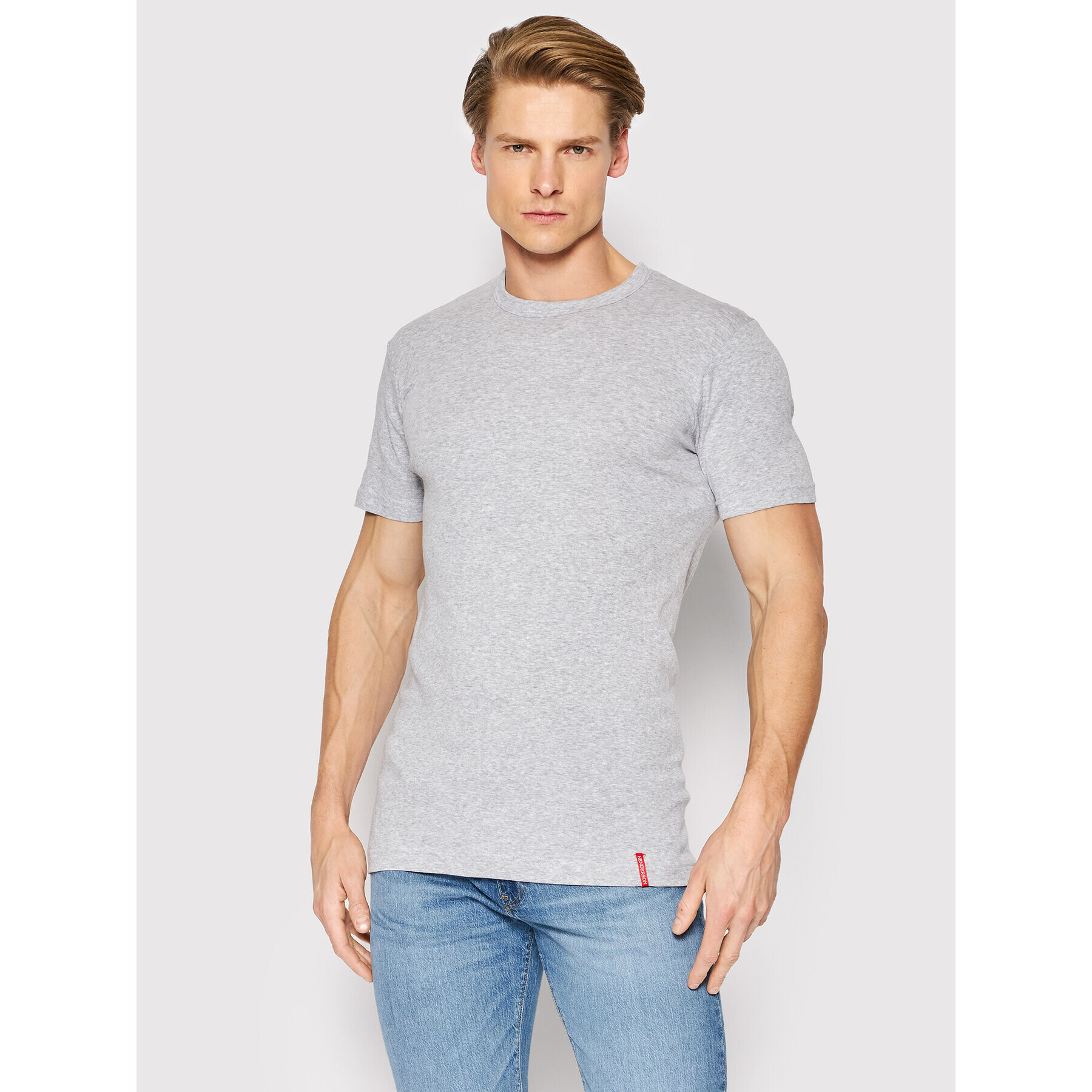 Henderson Tricou 1495 Gri Regular Fit - Pled.ro