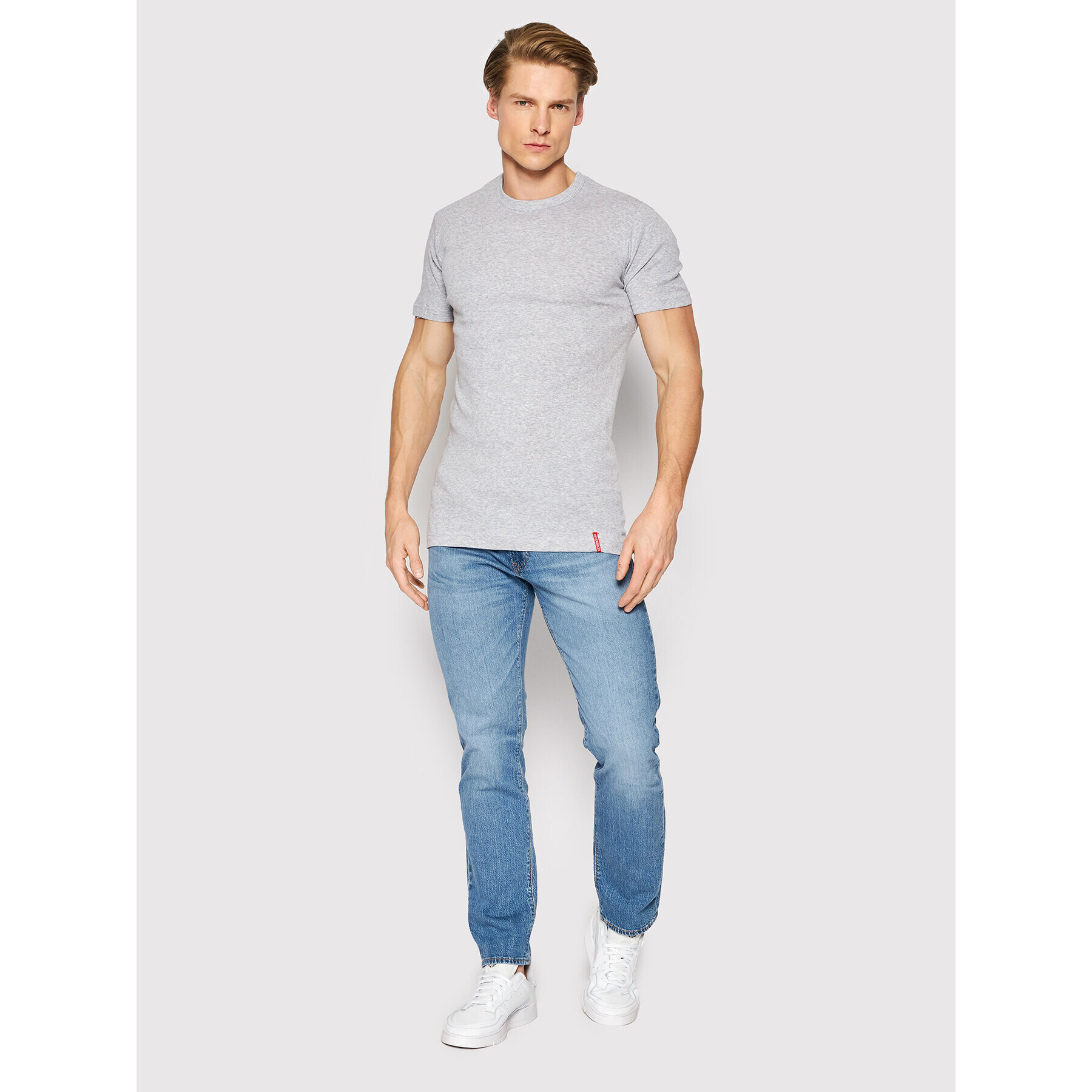 Henderson Tricou 1495 Gri Regular Fit - Pled.ro