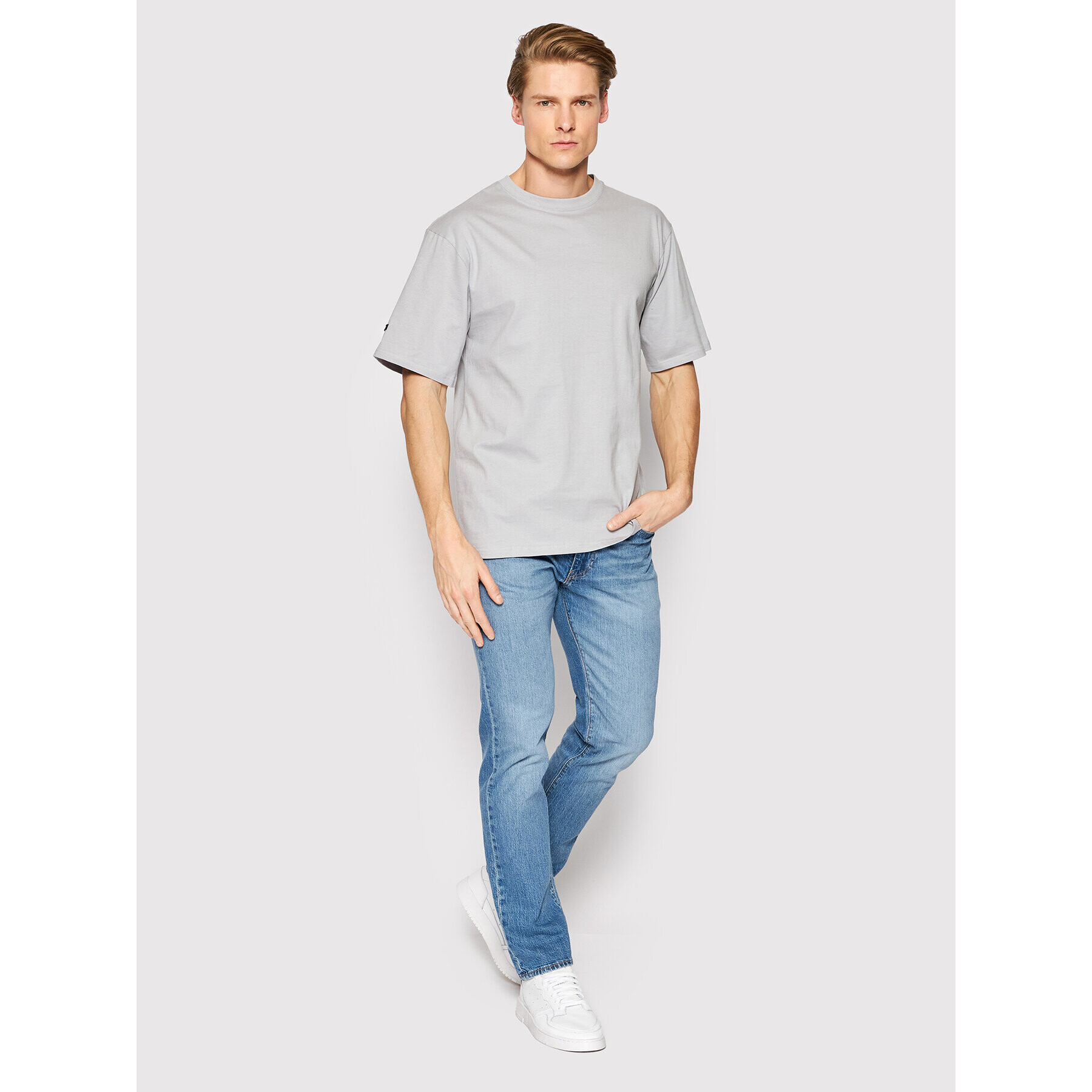 Henderson Tricou T-Line 19407 Gri Regular Fit - Pled.ro