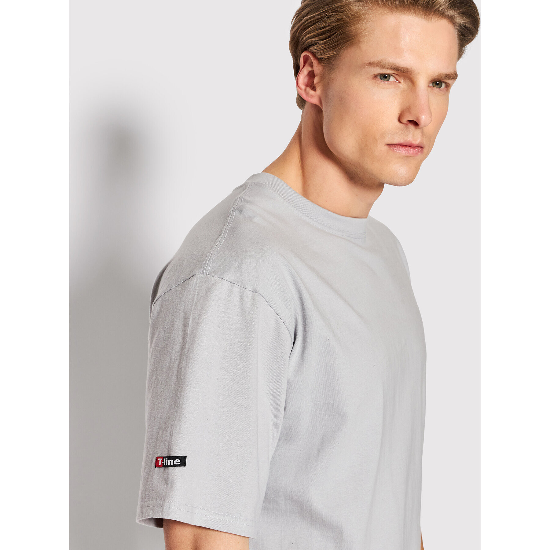 Henderson Tricou T-Line 19407 Gri Regular Fit - Pled.ro