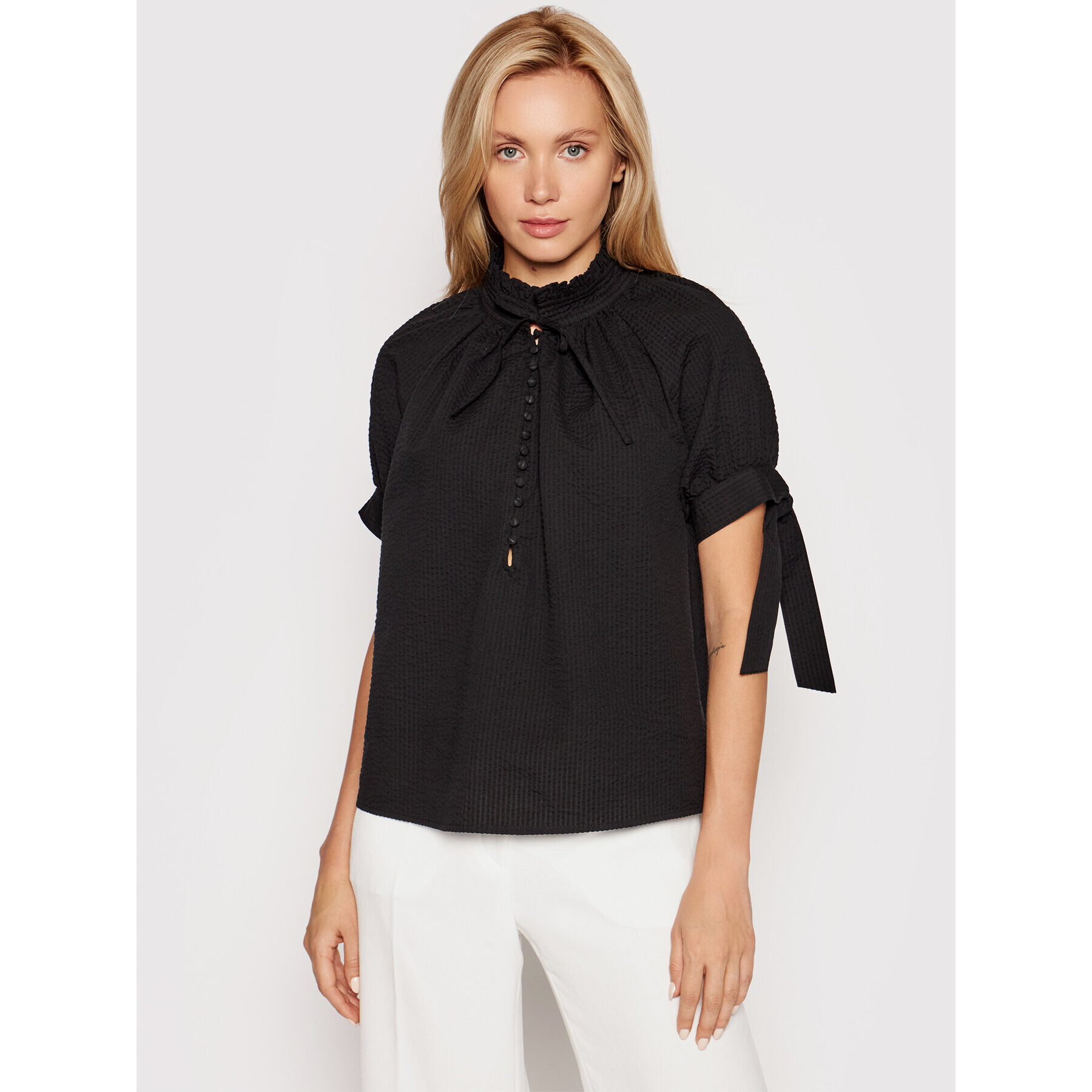 Herskind Bluză Gajol 4040609 Negru Loose Fit - Pled.ro