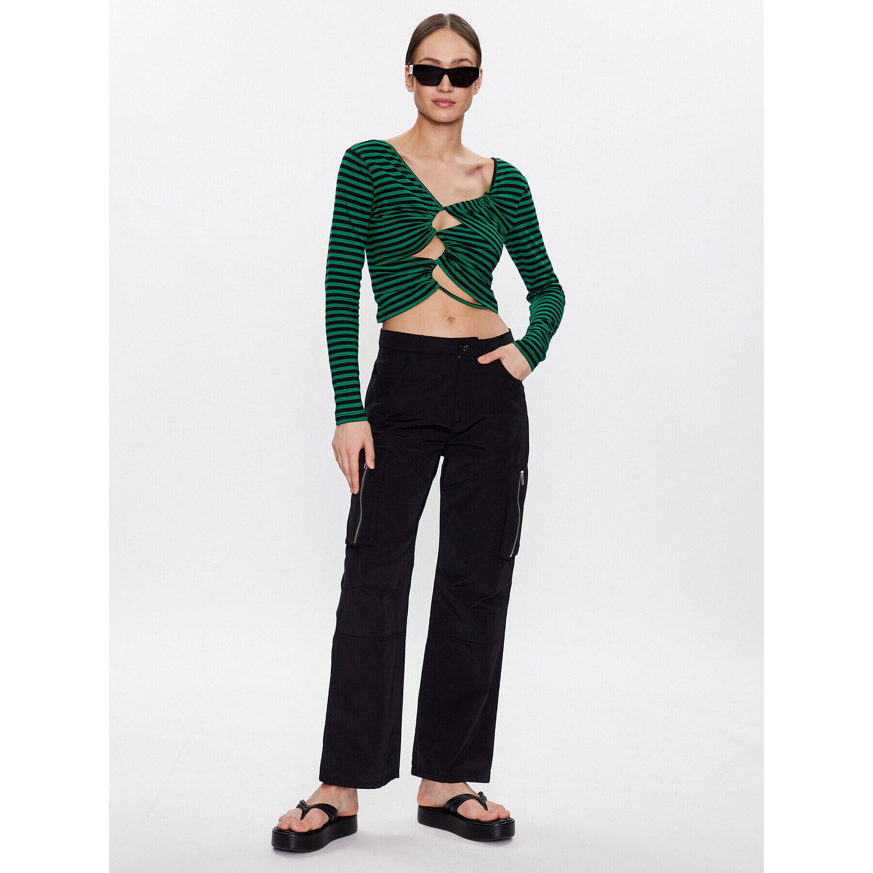 Herskind Bluză Kiki 4770947 Verde Slim Fit - Pled.ro