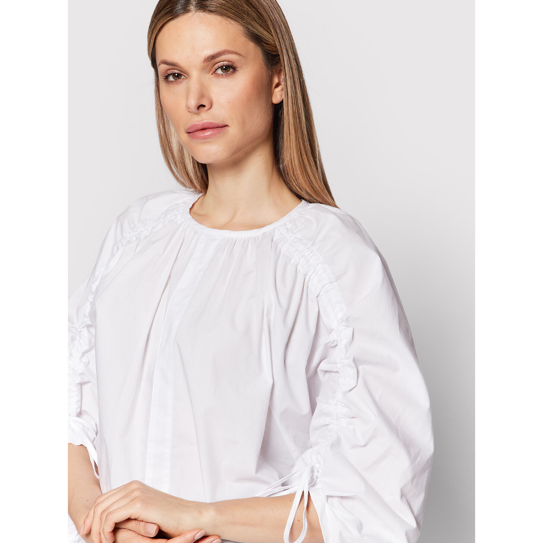 Herskind Cămașă Pandora 4412610 Alb Relaxed Fit - Pled.ro