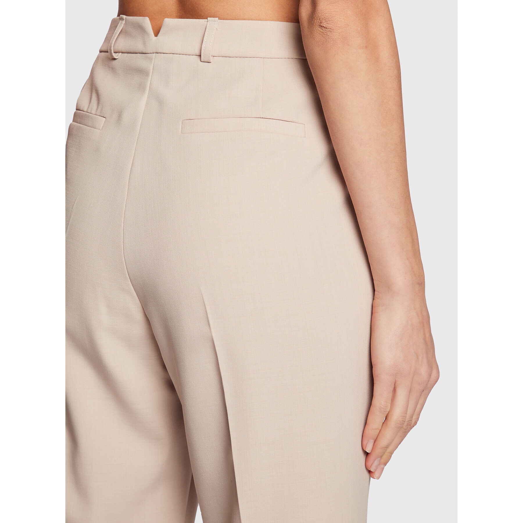 Herskind Pantaloni din material Brandy 4604878 Écru Relaxed Fit - Pled.ro