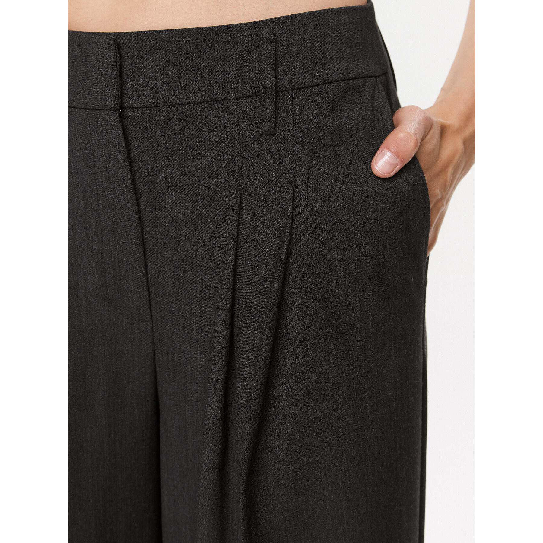 Herskind Pantaloni din material Lotus 4928958 Gri Relaxed Fit - Pled.ro