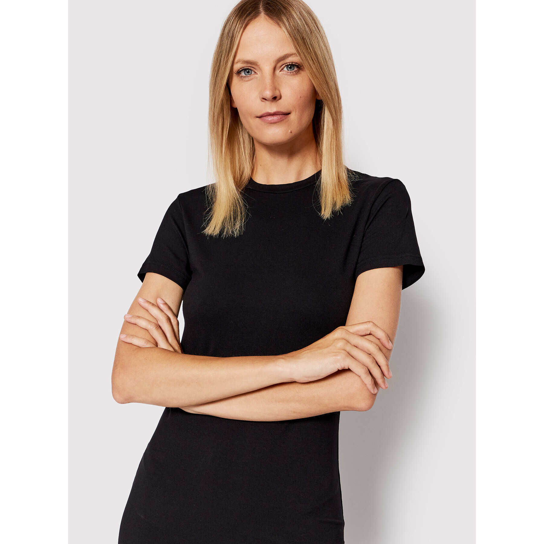 Herskind Rochie de zi Haily 4401770 Negru Slim Fit - Pled.ro