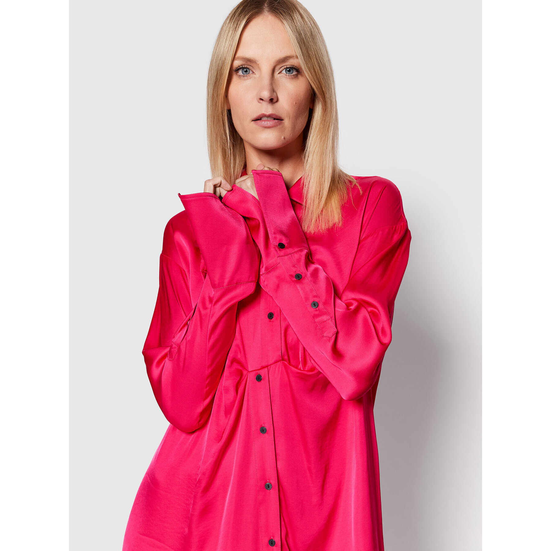 Herskind Rochie tip cămașă Barba 4422370 Roz Oversize - Pled.ro