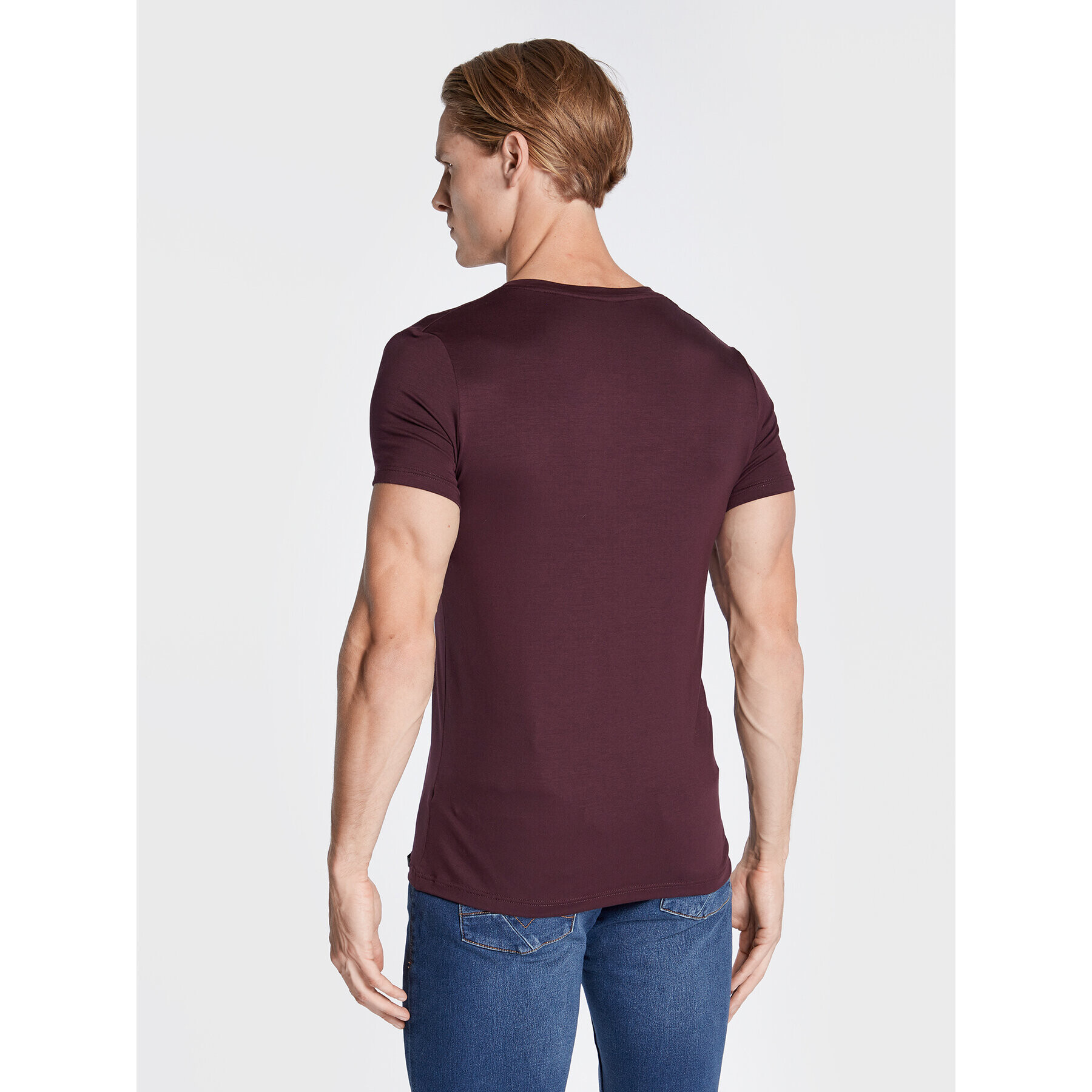 HOM Maieu Tencel Soft 402466 Vișiniu Regular Fit - Pled.ro