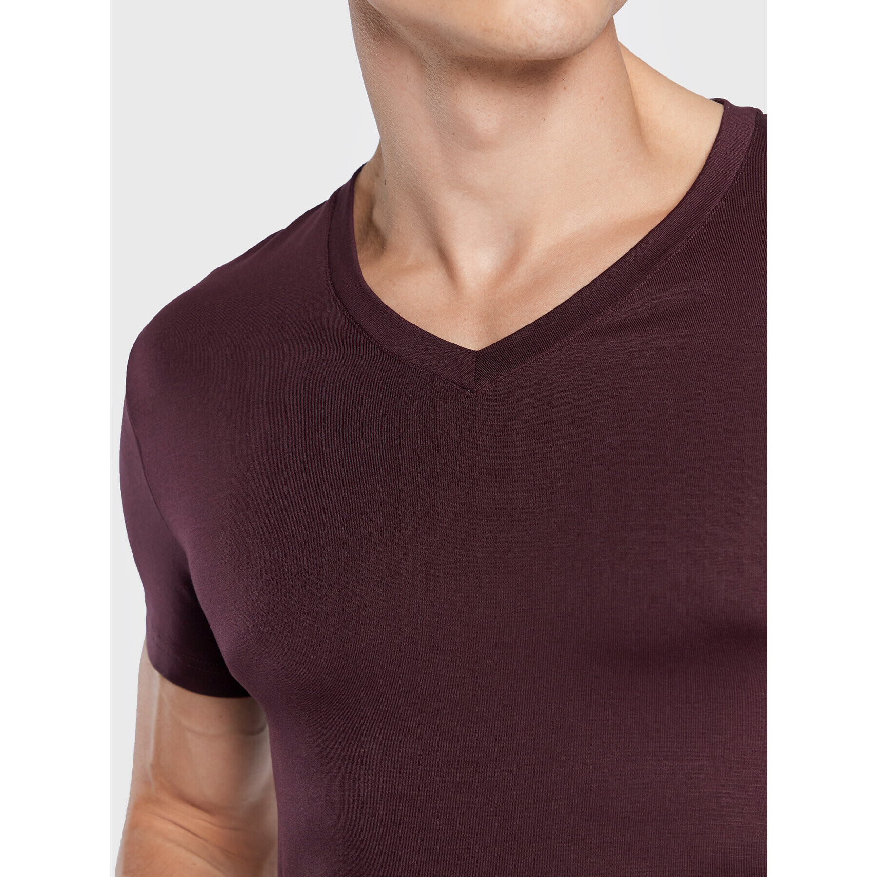 HOM Maieu Tencel Soft 402466 Vișiniu Regular Fit - Pled.ro