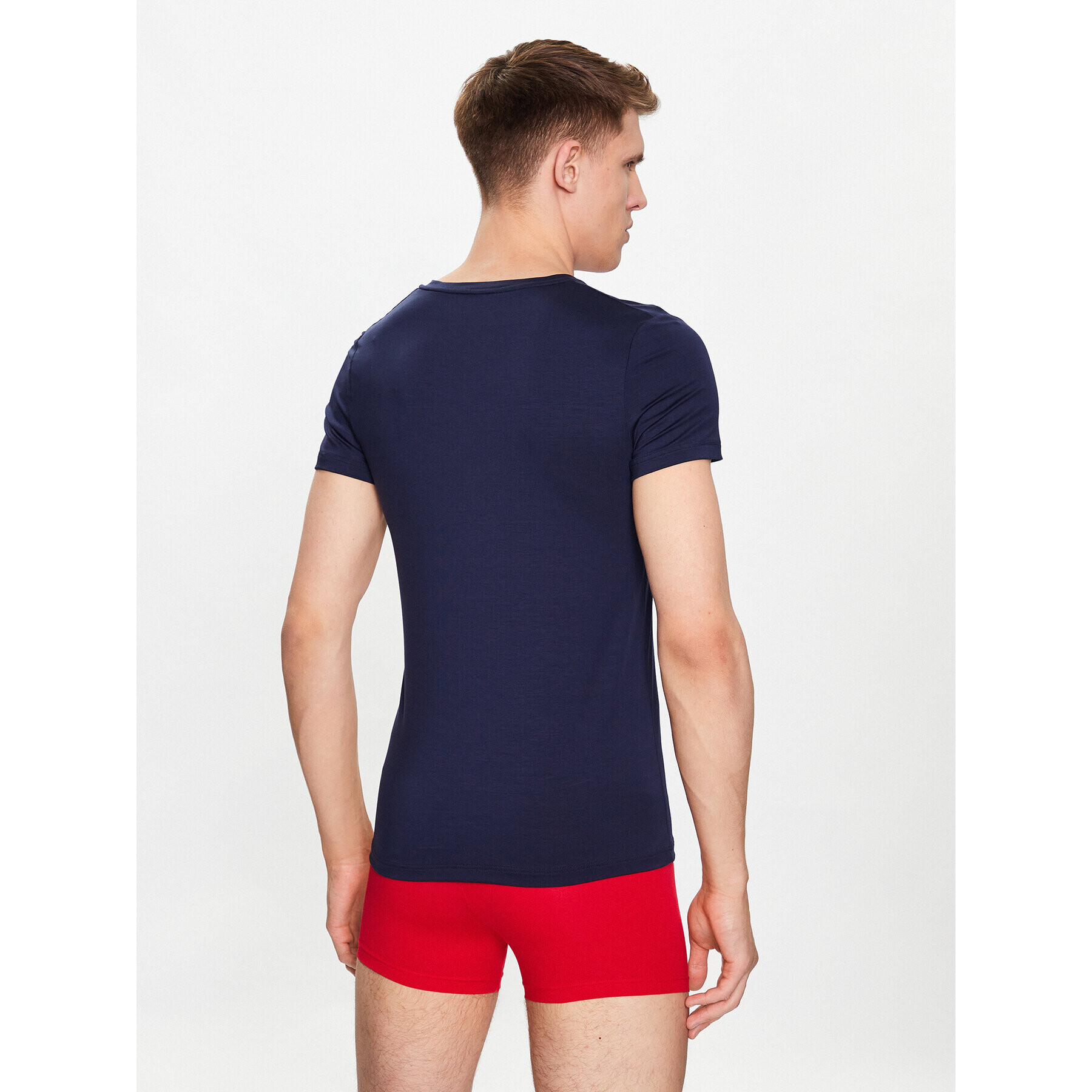 HOM Tricou Tencel Soft 402466 Bleumarin Regular Fit - Pled.ro