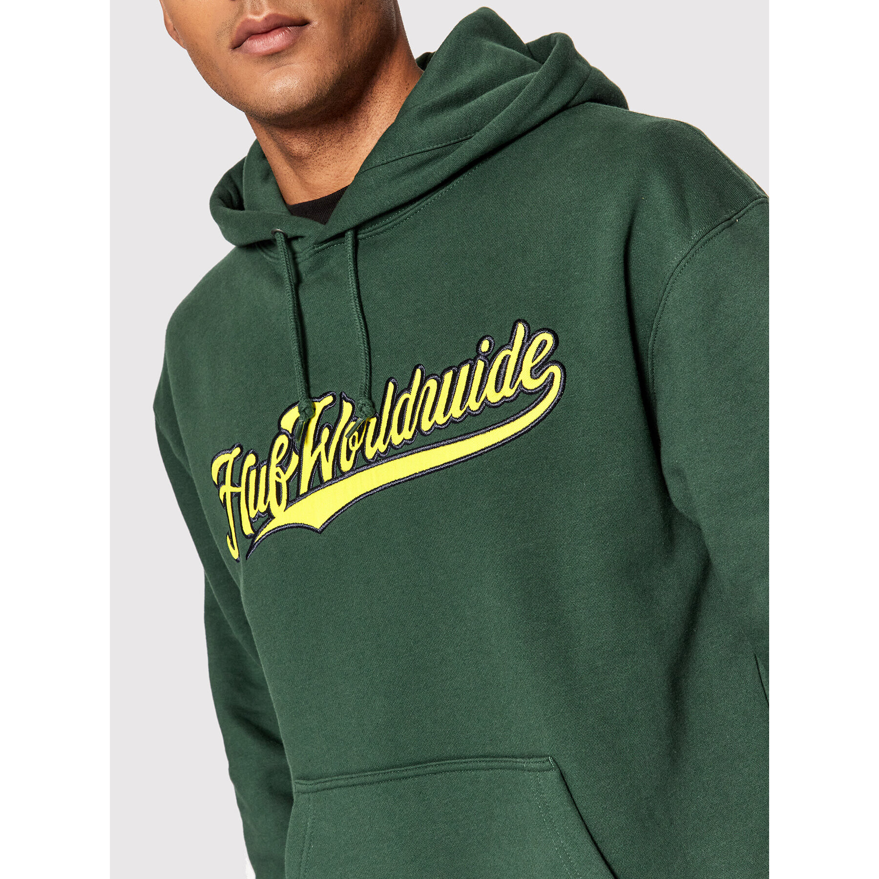 HUF Bluză Crackerjack PF00455 Verde Regular Fit - Pled.ro