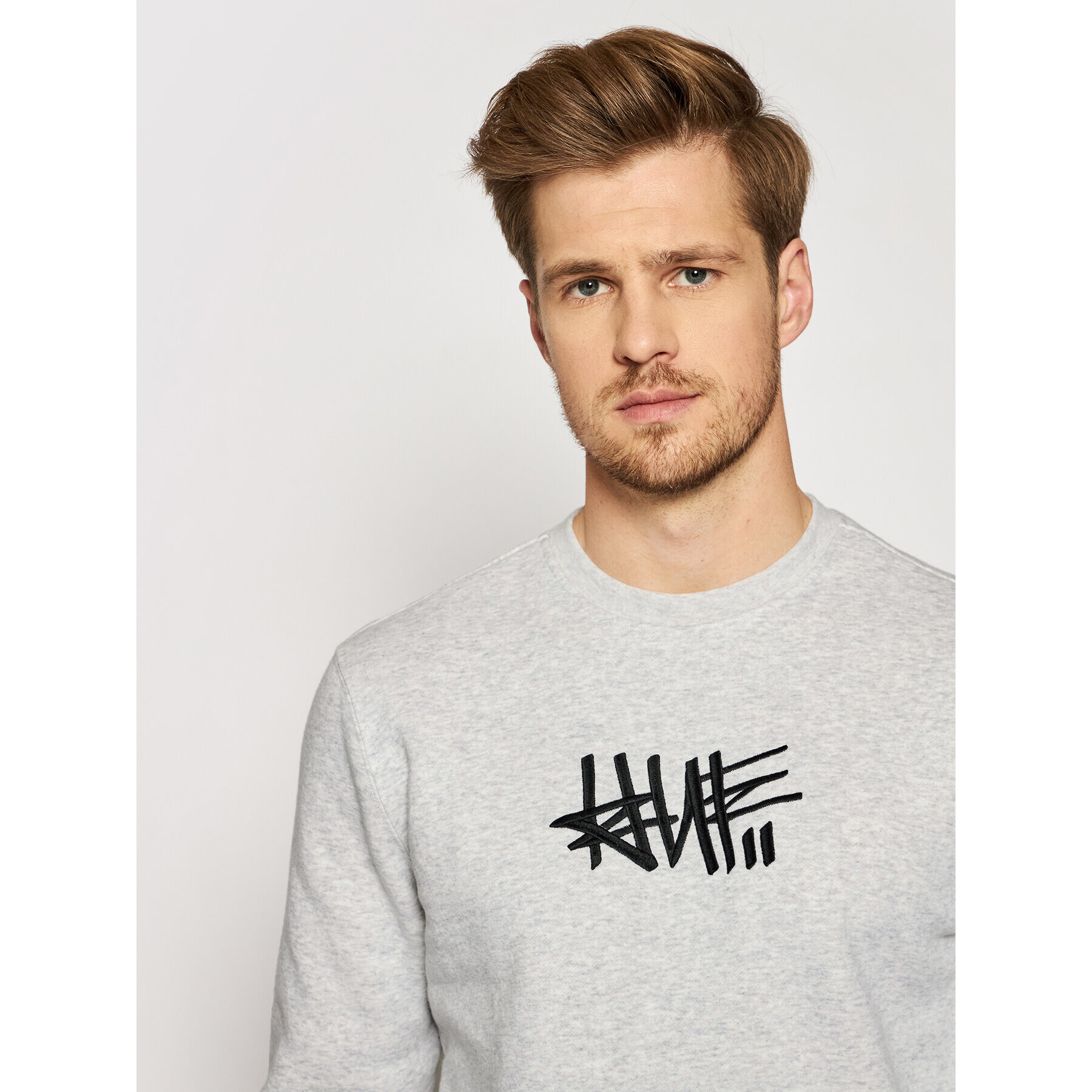 HUF Bluză Haze Handstyle 1 PF00370 Gri Regular Fit - Pled.ro