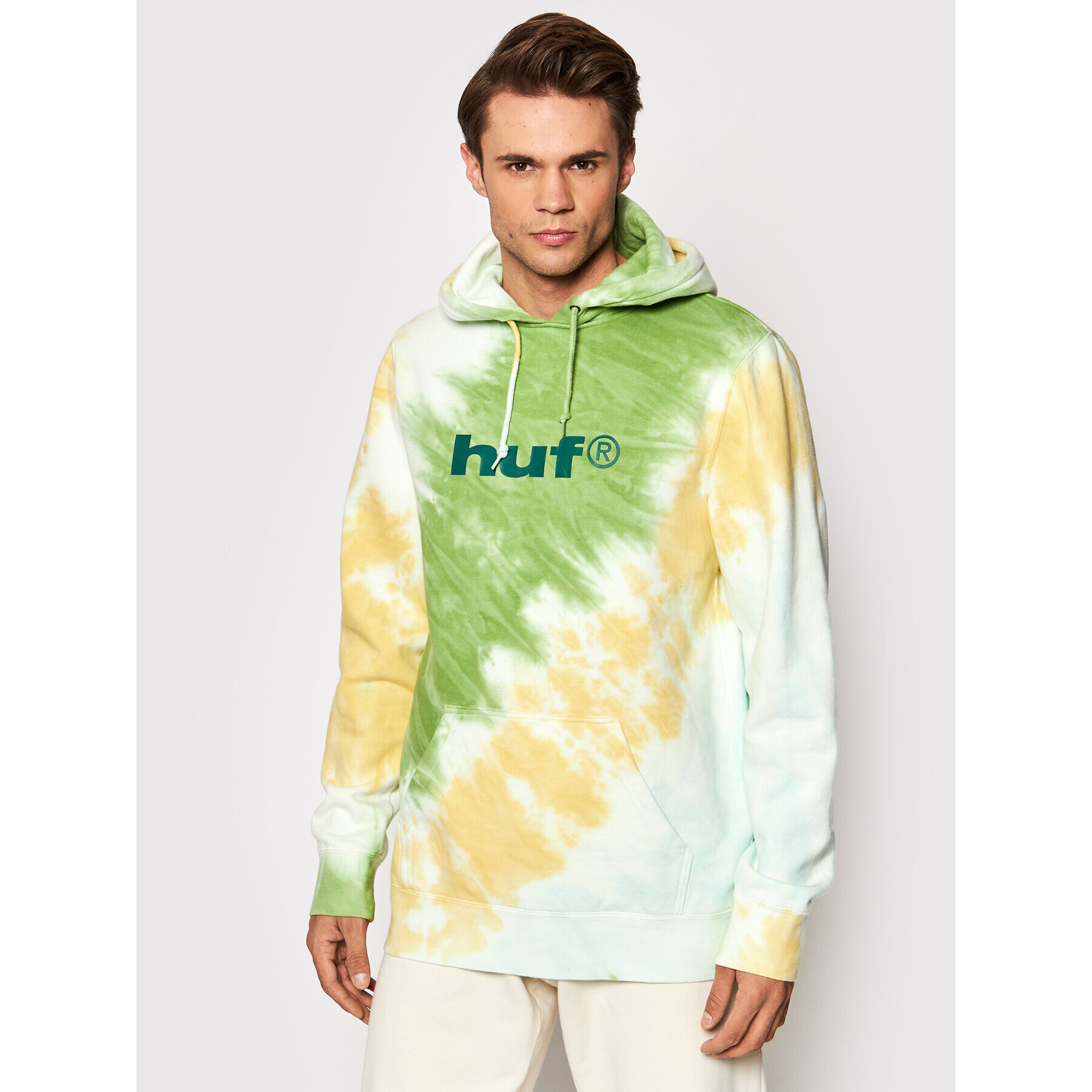 HUF Bluză Lo-Fi Tiedye PF00393 Colorat Regular Fit - Pled.ro