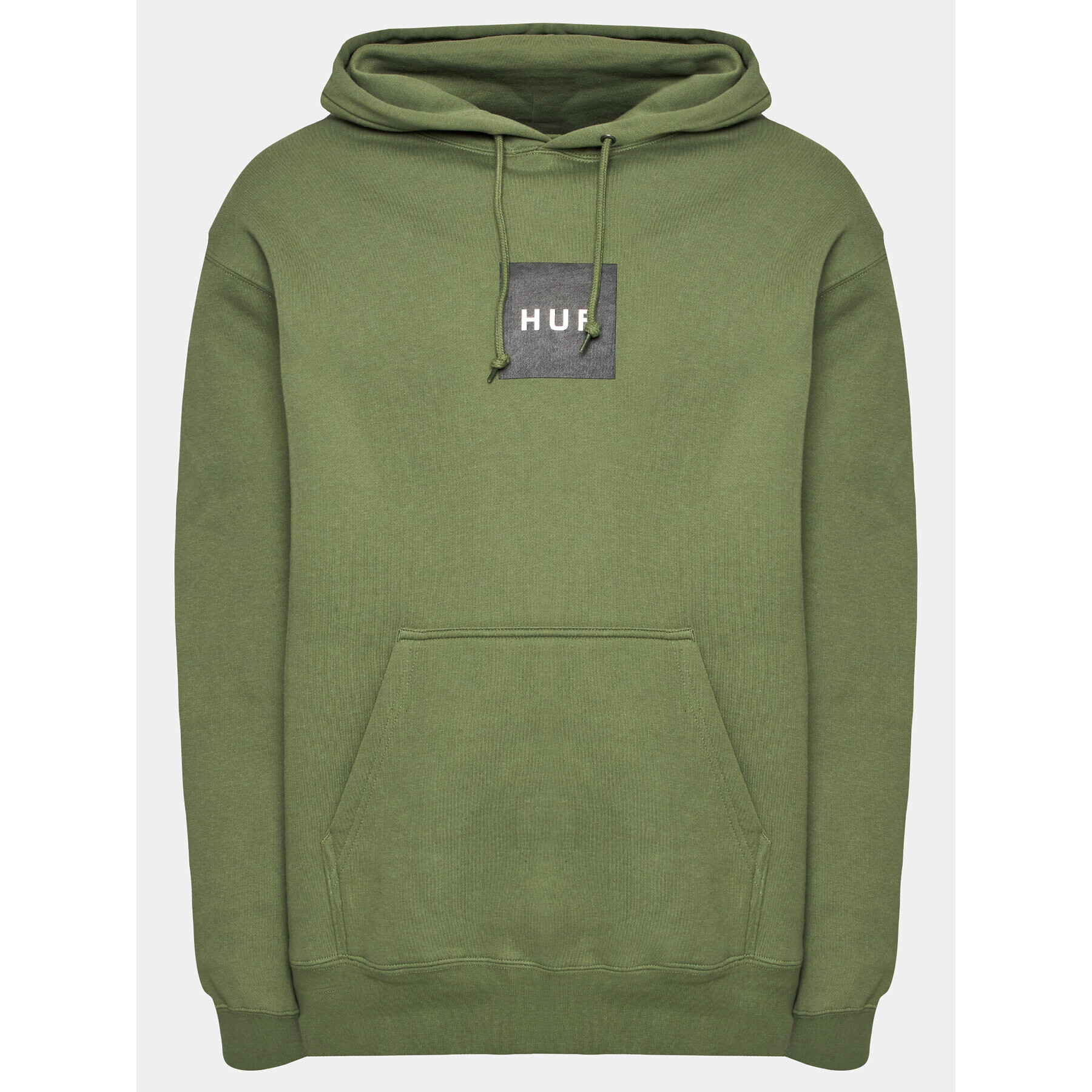 HUF Bluză PF00573 Verde Regular Fit - Pled.ro