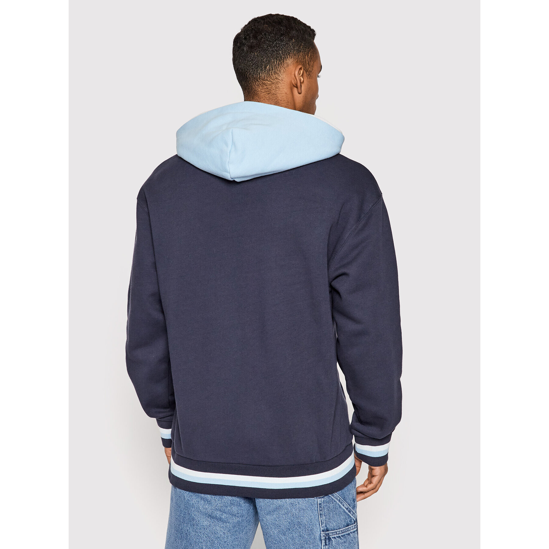 HUF Bluză Sideline FL00172 Bleumarin Regular Fit - Pled.ro