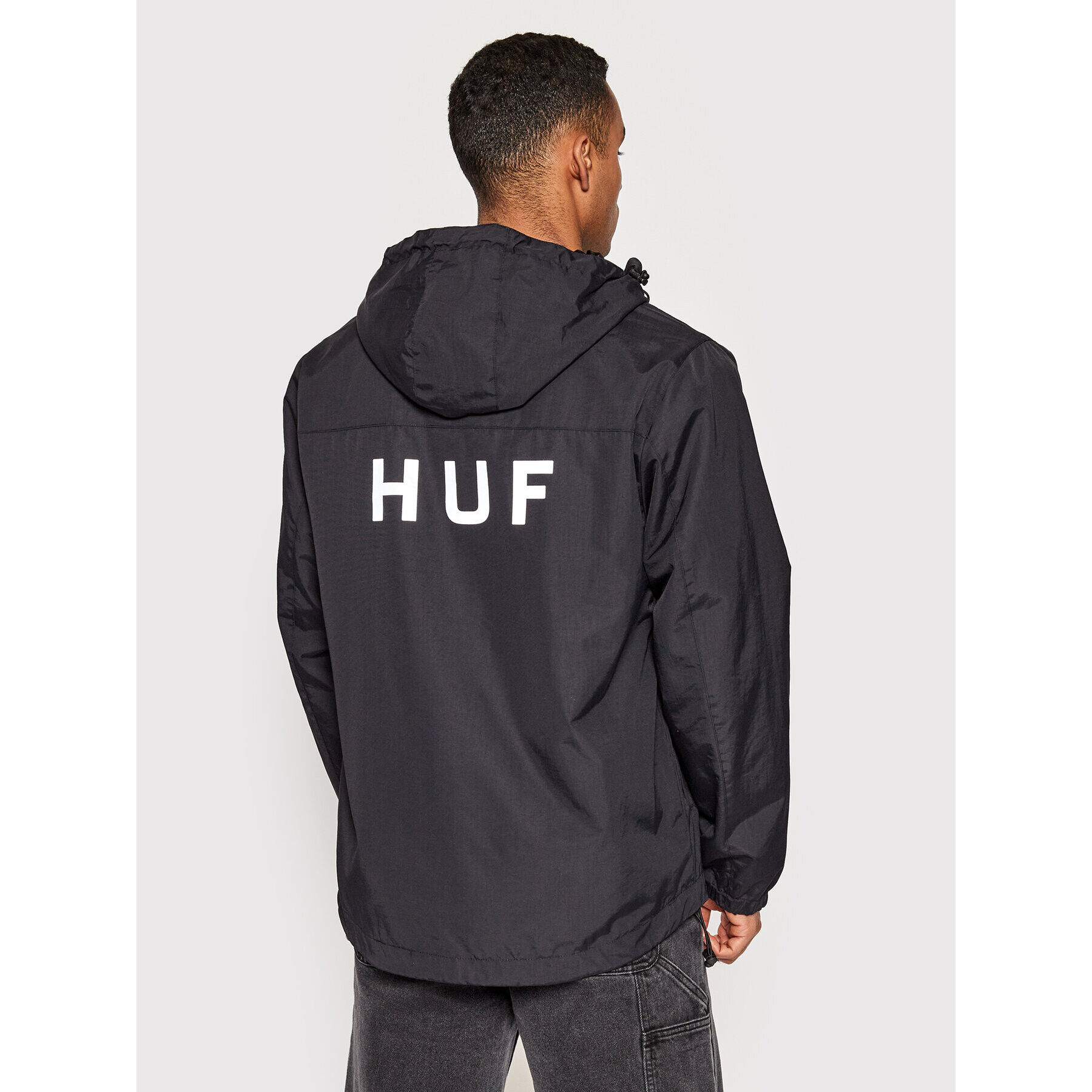 HUF Geacă Essentials JK00350 Negru Regular Fit - Pled.ro