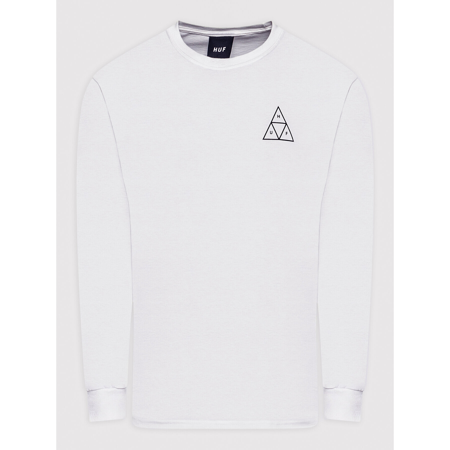 HUF Longsleeve Essential TS01546 Alb Regular Fit - Pled.ro