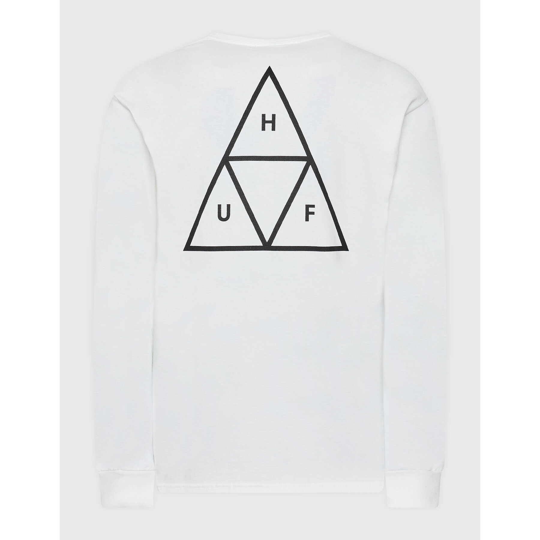 HUF Longsleeve Essentials TS01750 Alb Regular Fit - Pled.ro