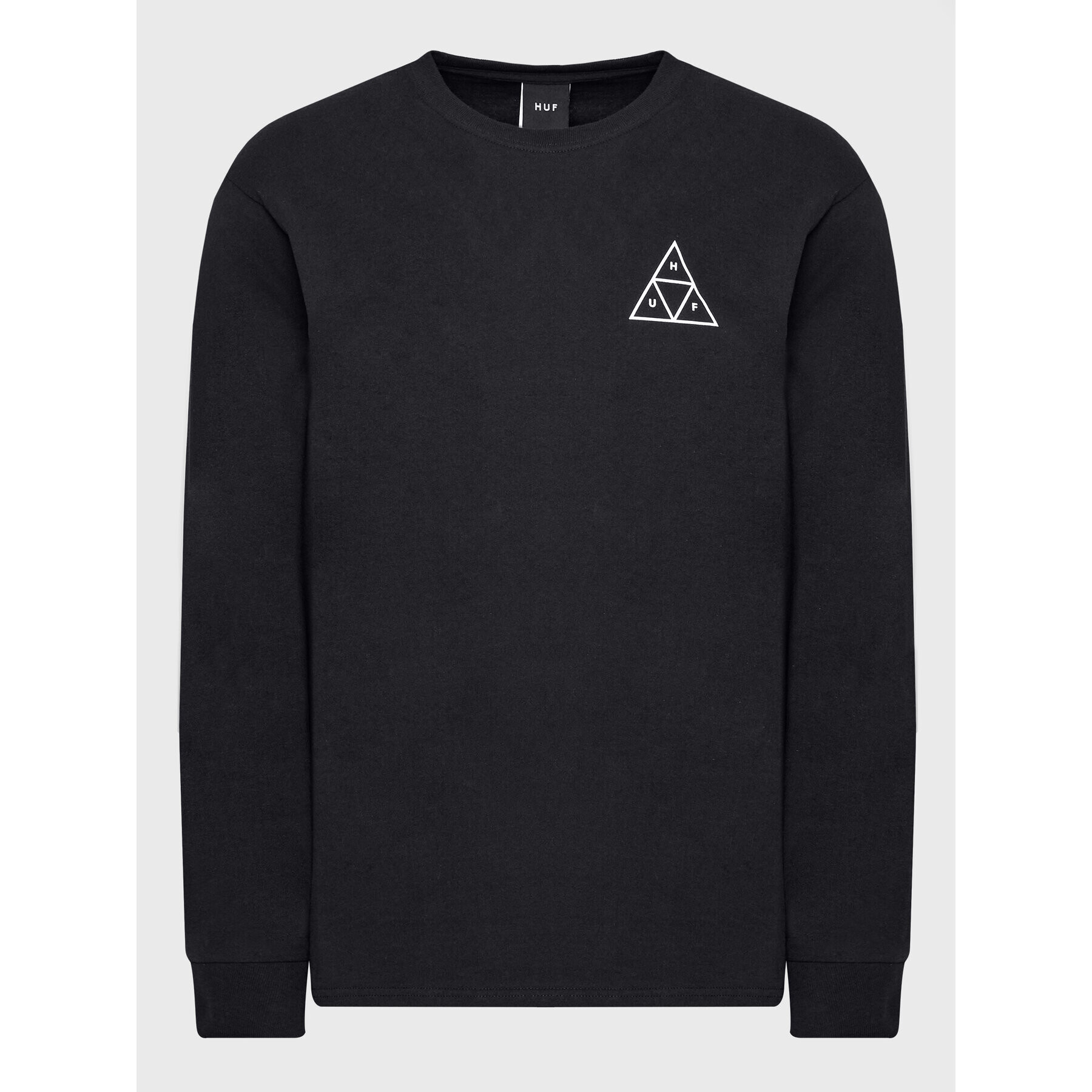 HUF Longsleeve Essentials TS01750 Negru Regular Fit - Pled.ro