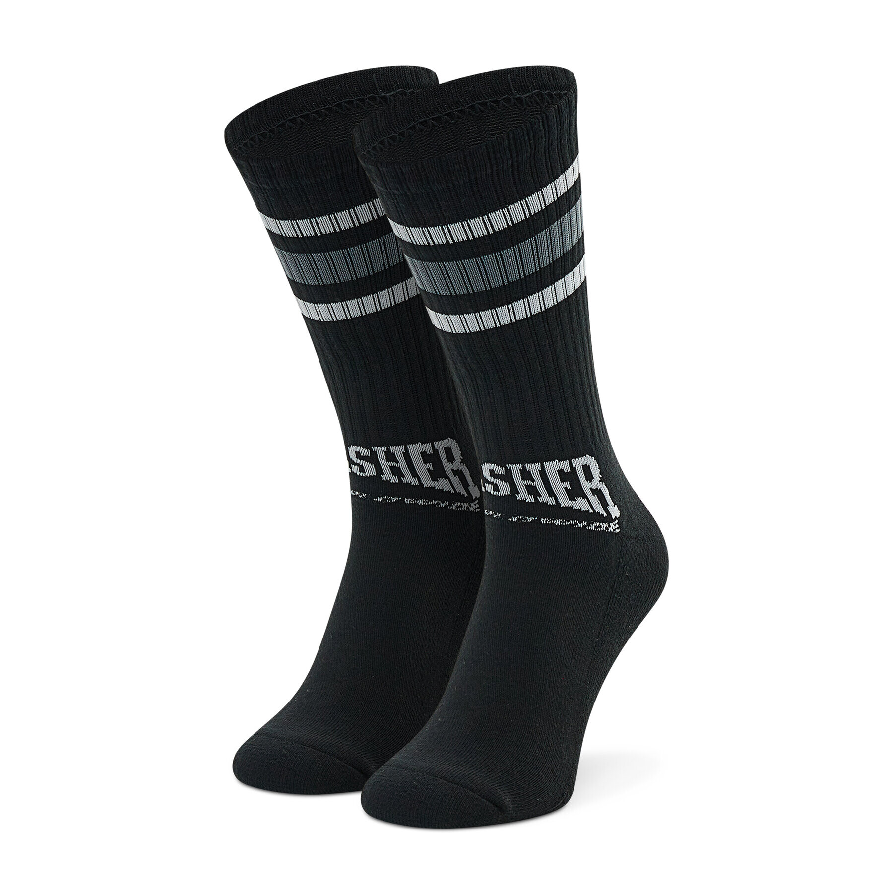 HUF Șosete Înalte Unisex Center Field Sock SK00722 Negru - Pled.ro