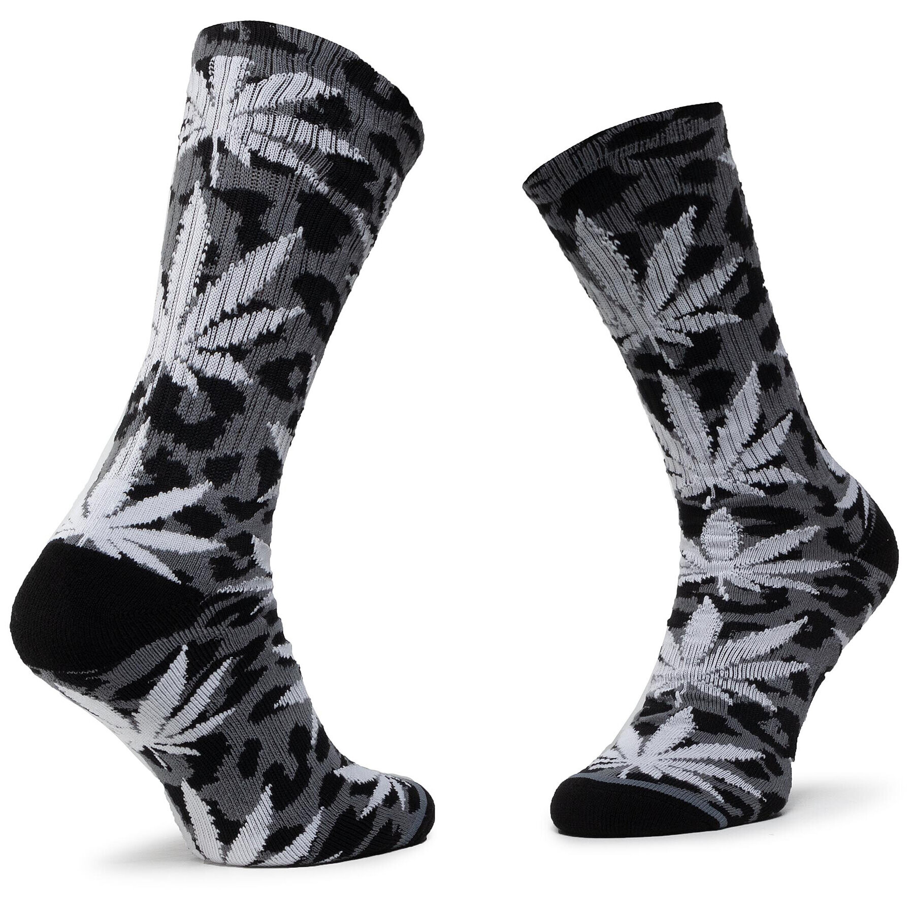 HUF Șosete Înalte Unisex Neo Leopard Plantlife Sock SK00448 r.OS Gri - Pled.ro