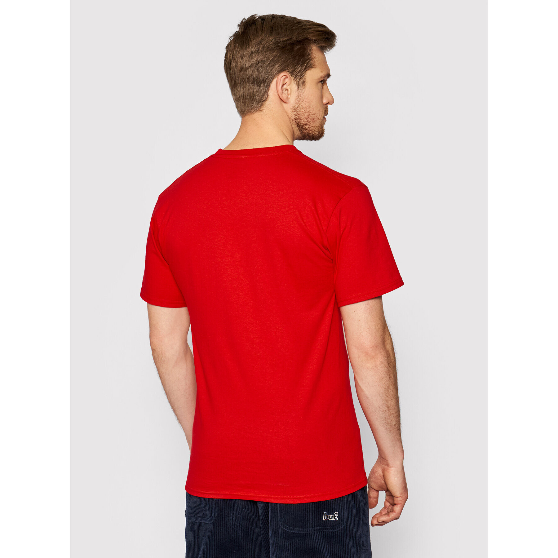 HUF Tricou Essentials Og Logo TS00508 Roșu Regular Fit - Pled.ro