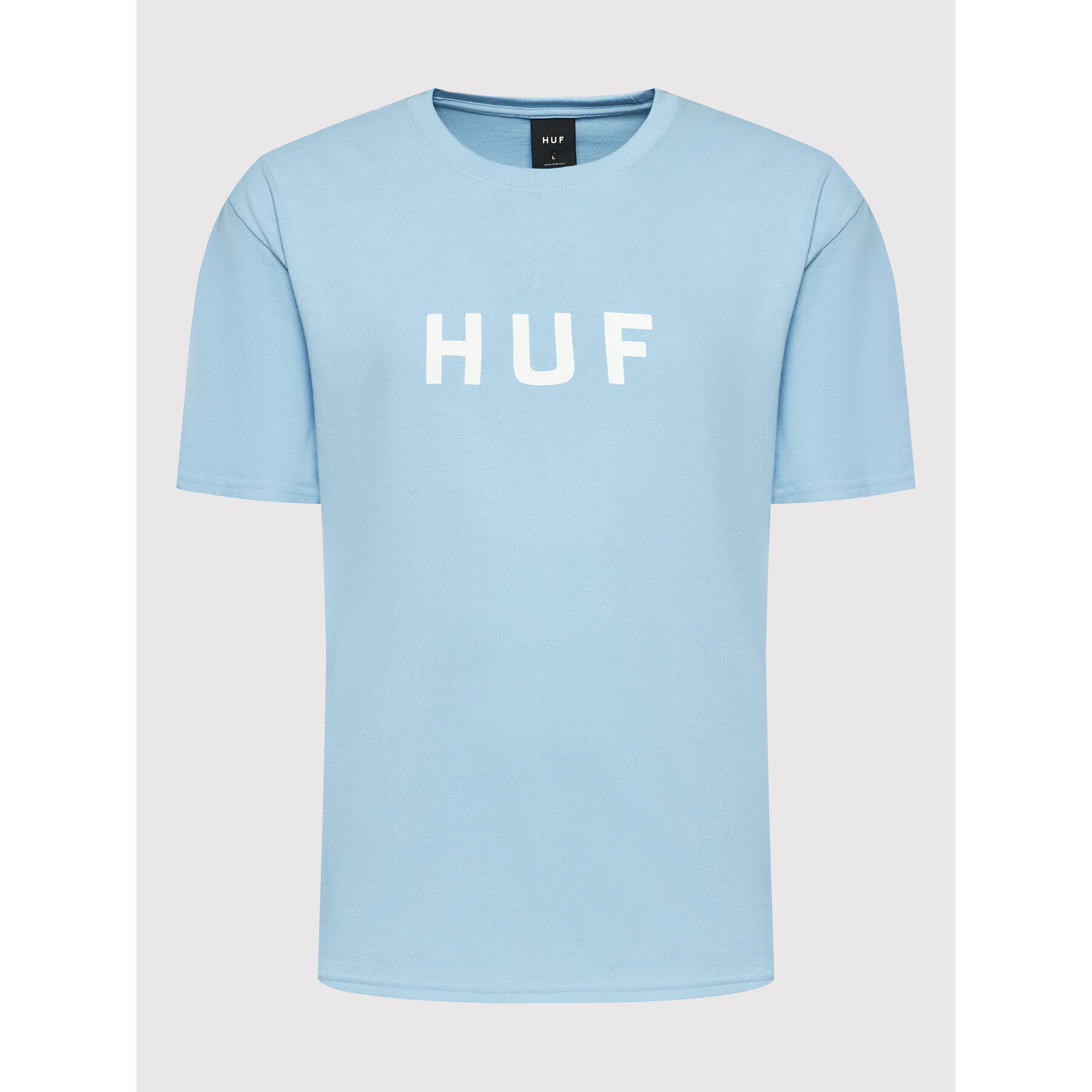 HUF Tricou Essentials Og Logo TS01752 Albastru Regular Fit - Pled.ro