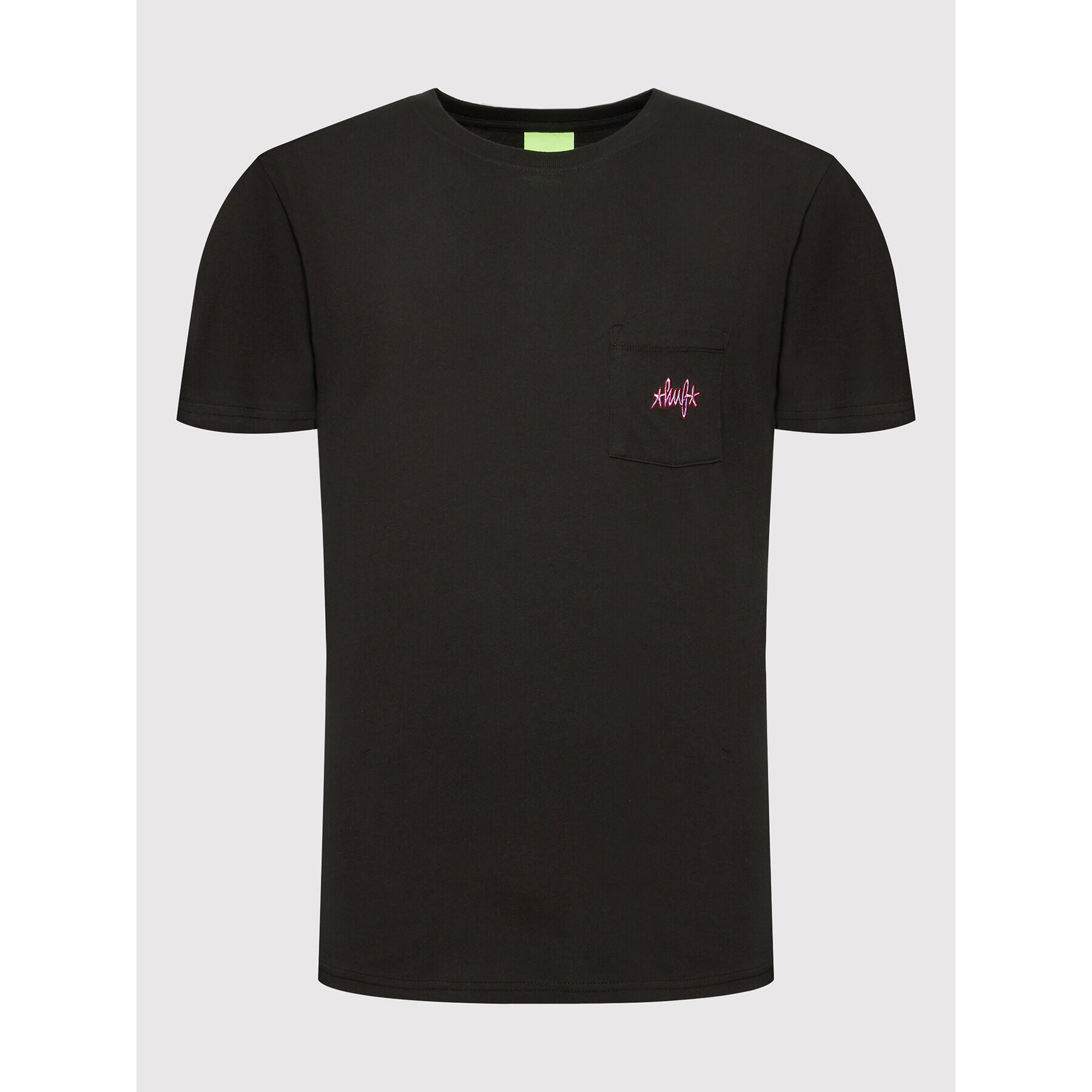 HUF Tricou HAZE Script Pocket TS01631 Negru Regular Fit - Pled.ro