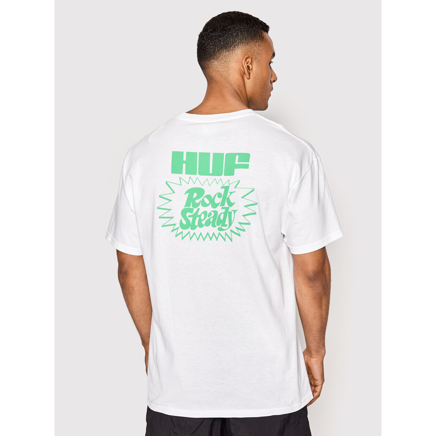 HUF Tricou High Note TS01654 Alb Regular Fit - Pled.ro