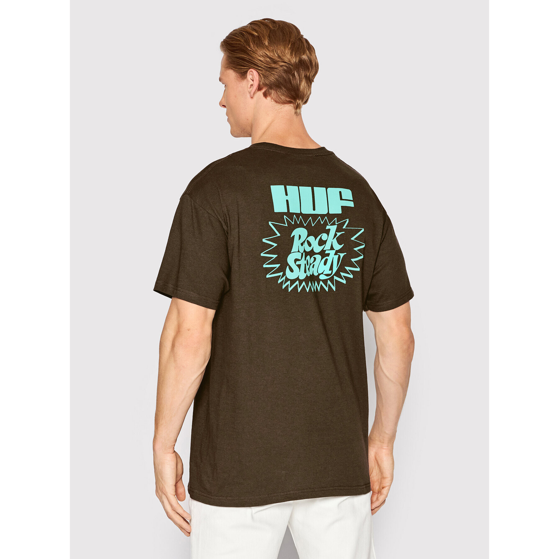 HUF Tricou High Note TS01654 Maro Regular Fit - Pled.ro