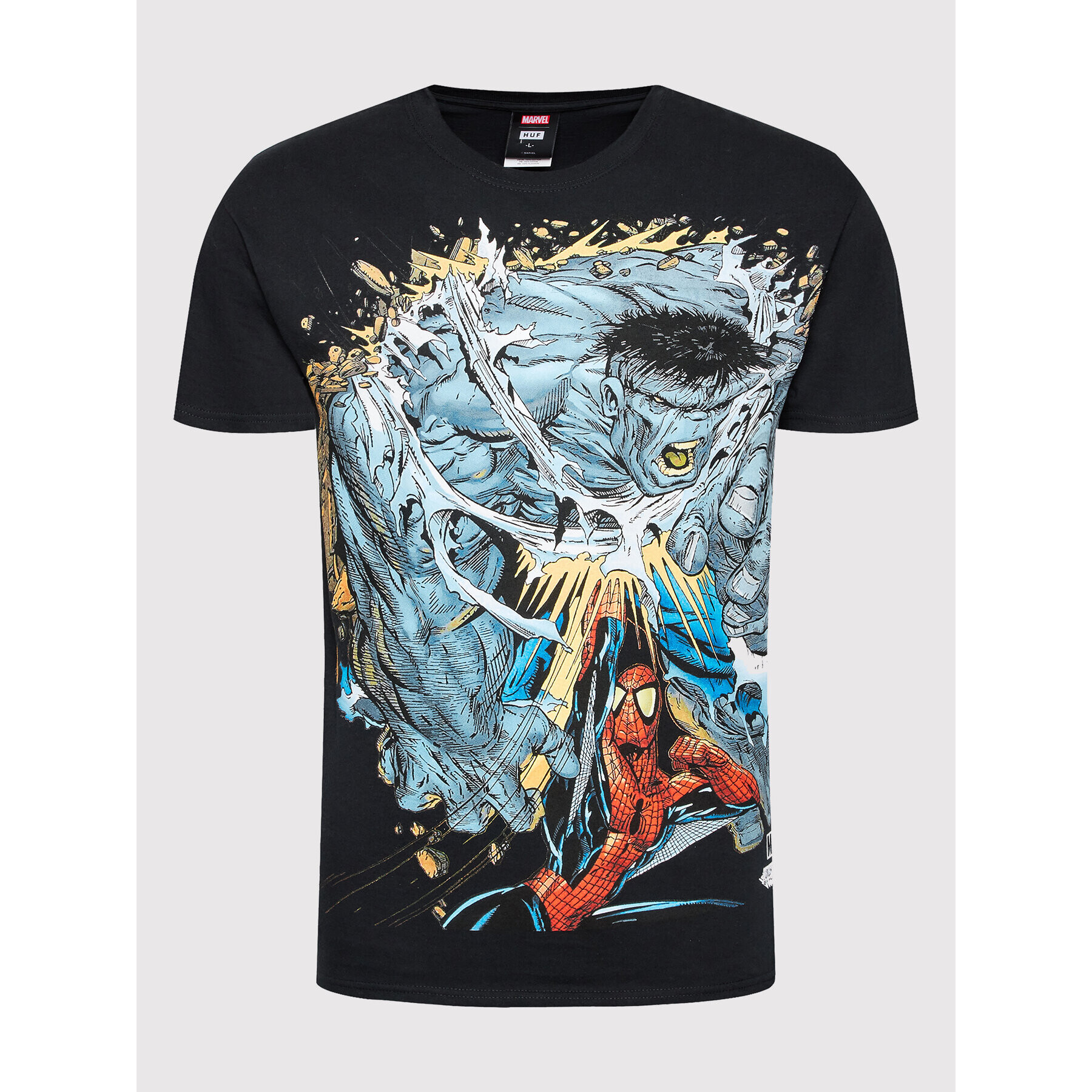 HUF Tricou MARVEL Battle TS01976 Negru Regular Fit - Pled.ro