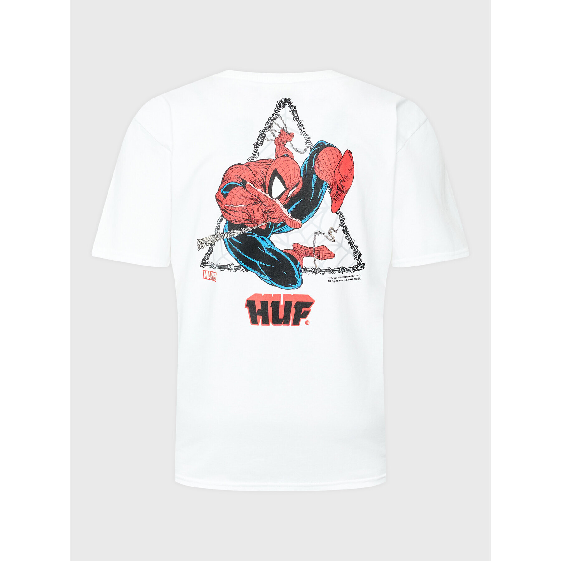 HUF Tricou MARVEL Triangle TS02055 Alb Regular Fit - Pled.ro