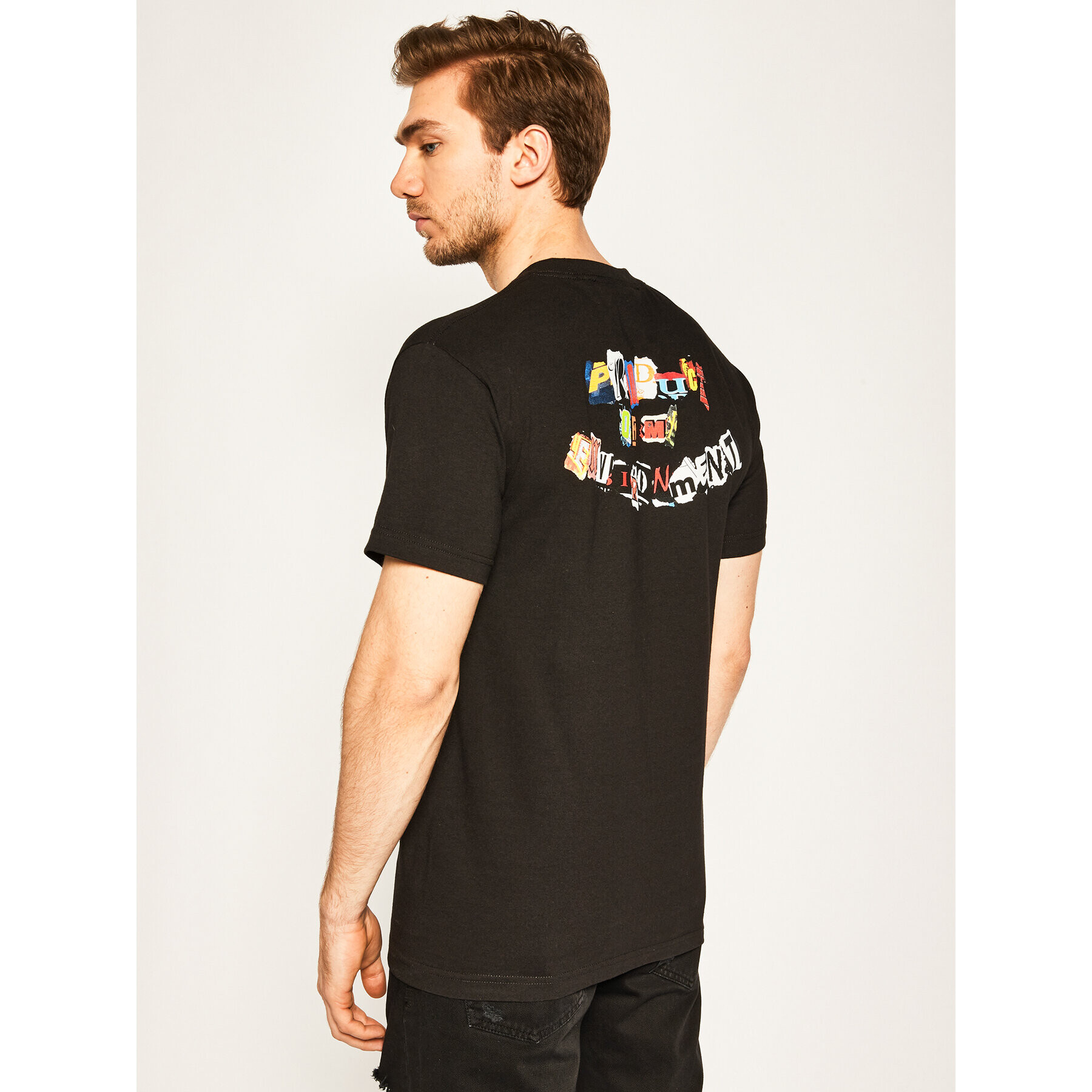 HUF Tricou Product Tee TS01013 Negru Regular Fit - Pled.ro