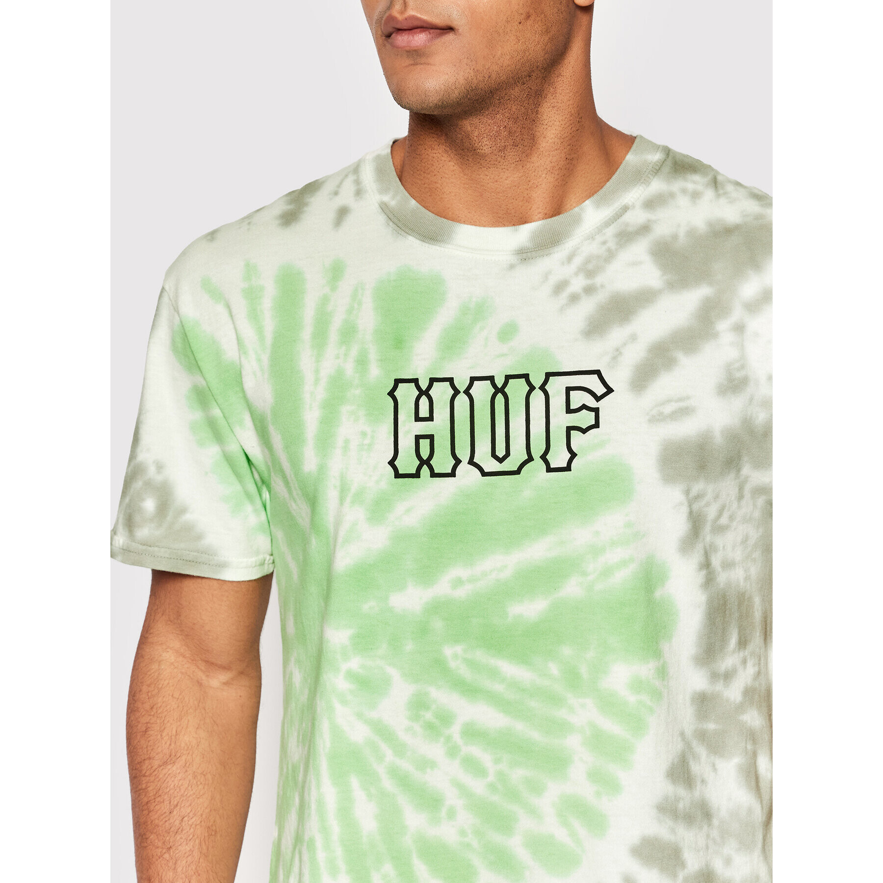 HUF Tricou Sf Dye TS01630 Verde Regular Fit - Pled.ro