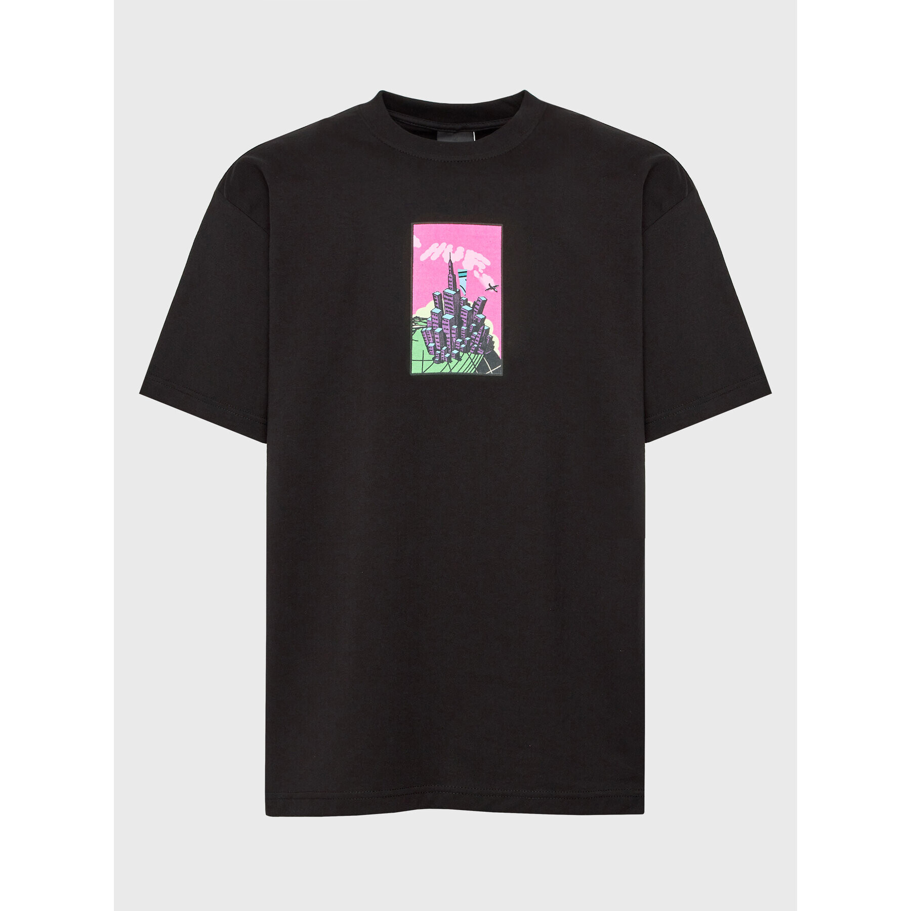 HUF Tricou Sky Is The Limit TS01948 Negru Regular Fit - Pled.ro