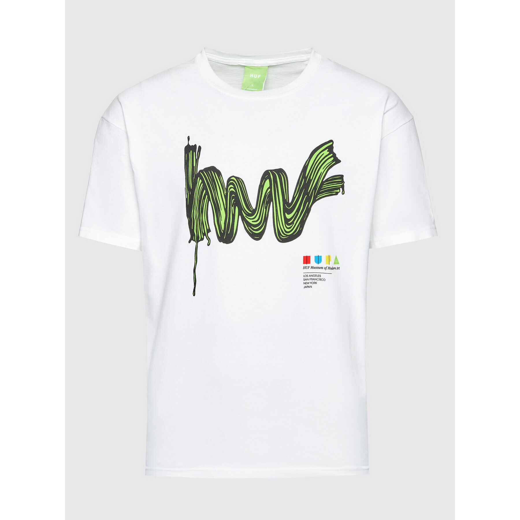 HUF Tricou Stroke Of Genius TS01653 Alb Regular Fit - Pled.ro