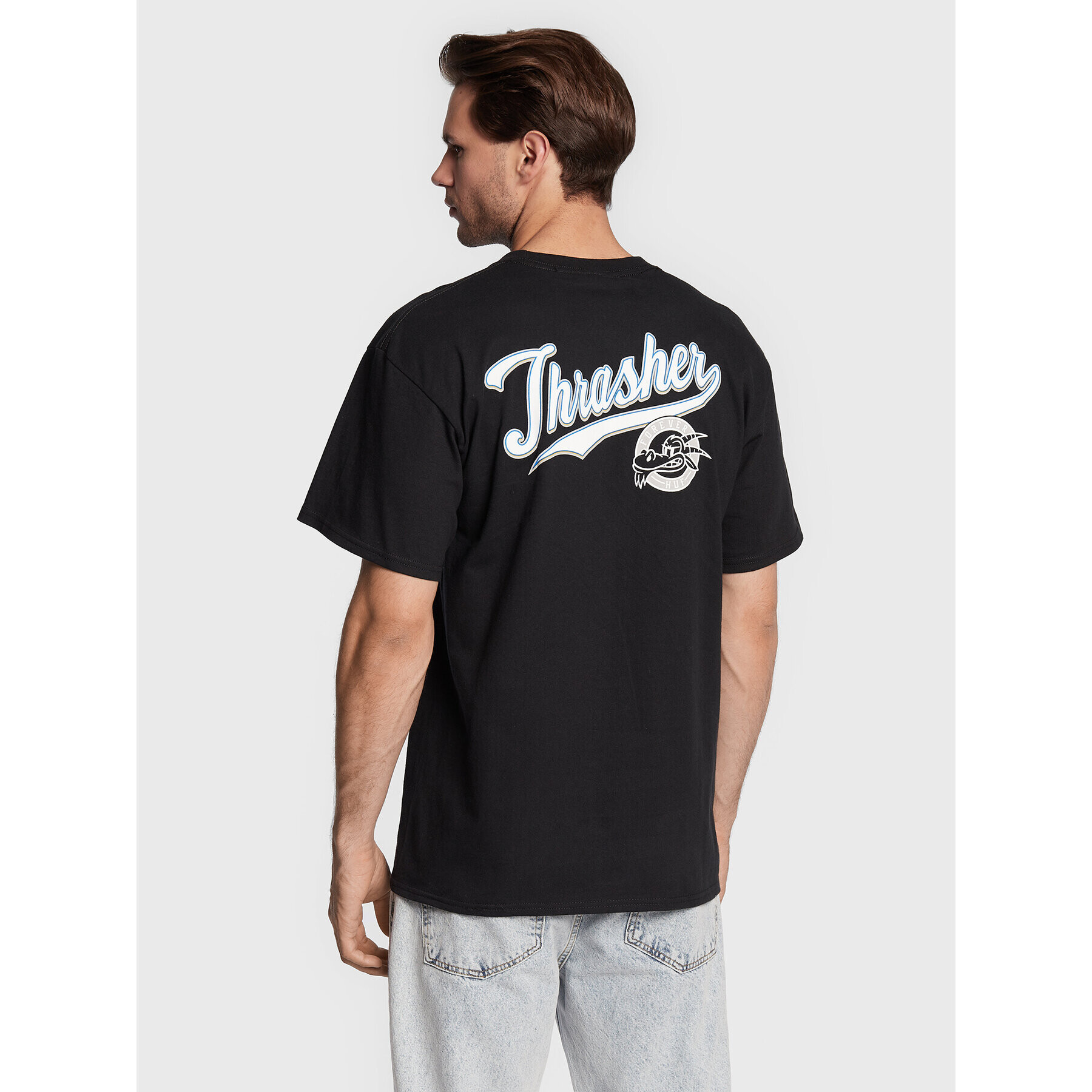 HUF Tricou THRASHER Portola TS01922 Negru Regular Fit - Pled.ro