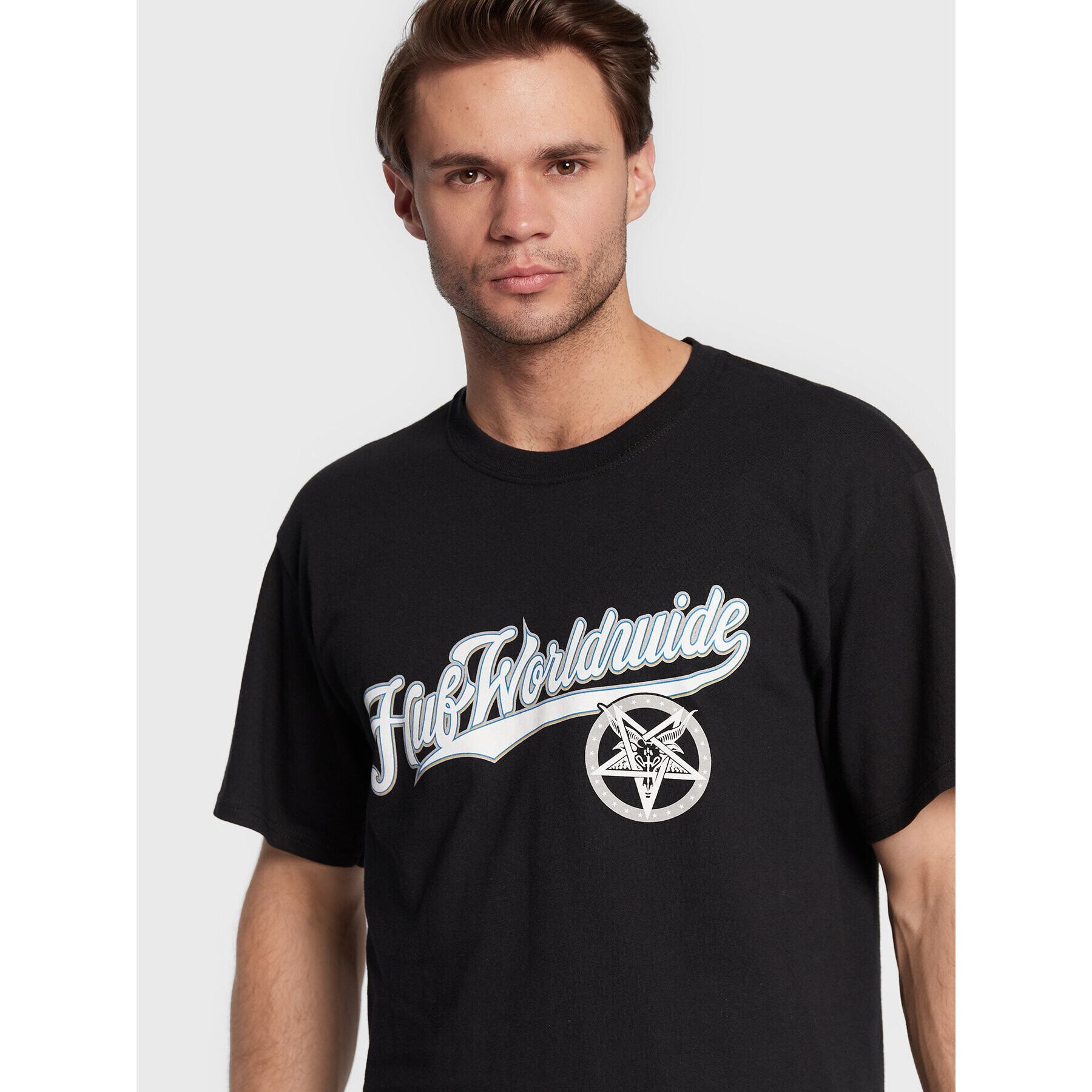 HUF Tricou THRASHER Portola TS01922 Negru Regular Fit - Pled.ro