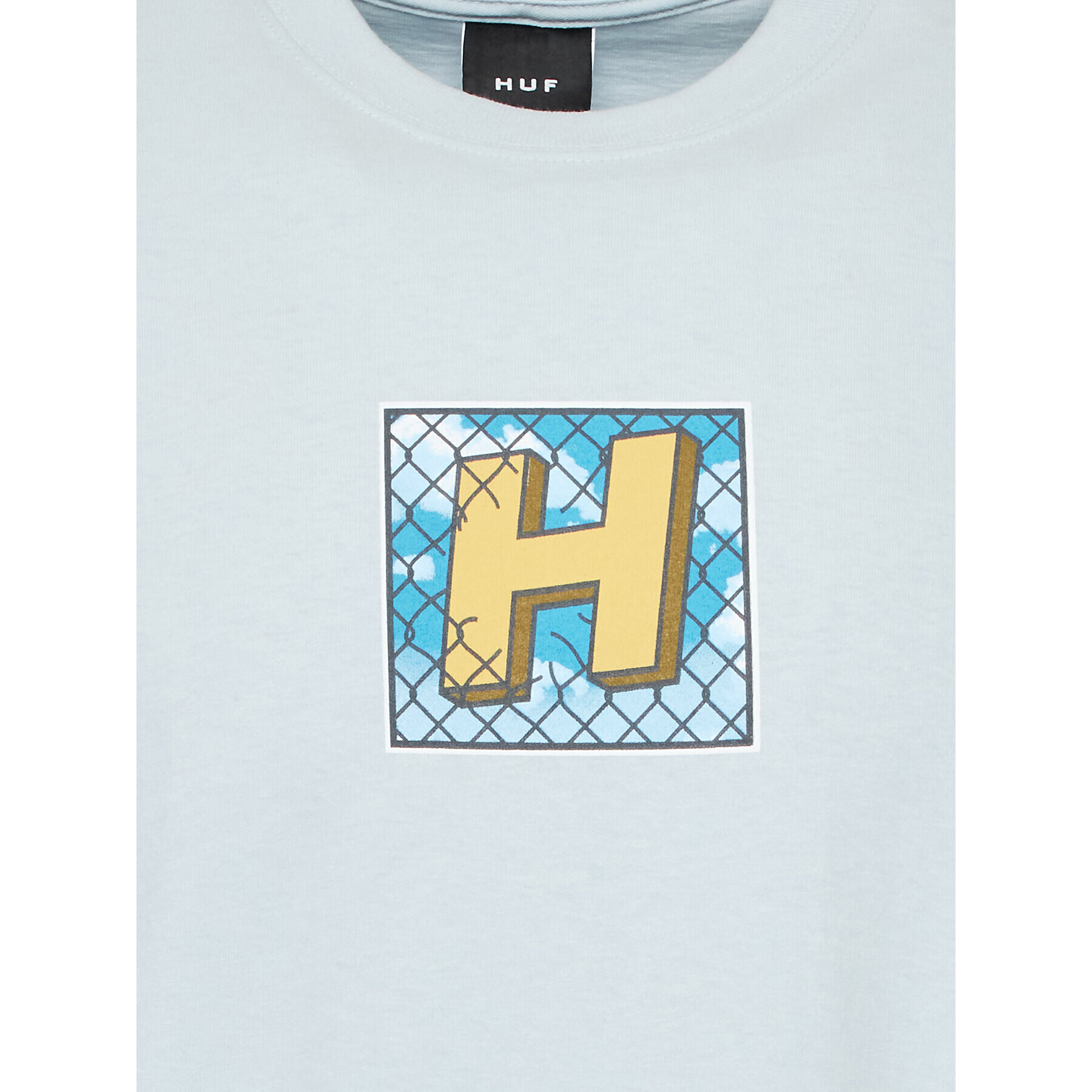 HUF Tricou Tresspass TS01940 Albastru Regular Fit - Pled.ro