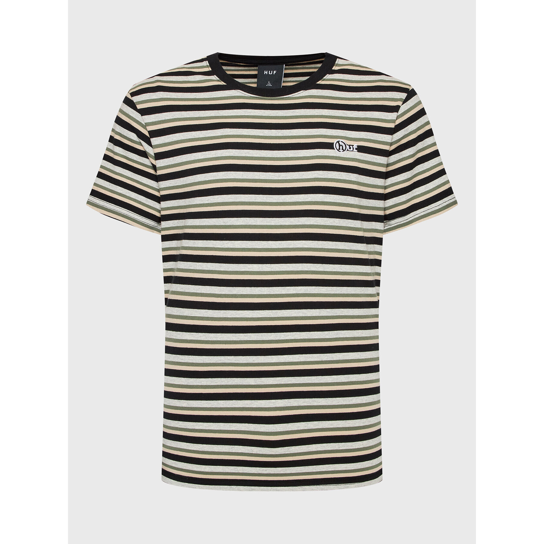 HUF Tricou Webster KN00431 Gri Regular Fit - Pled.ro