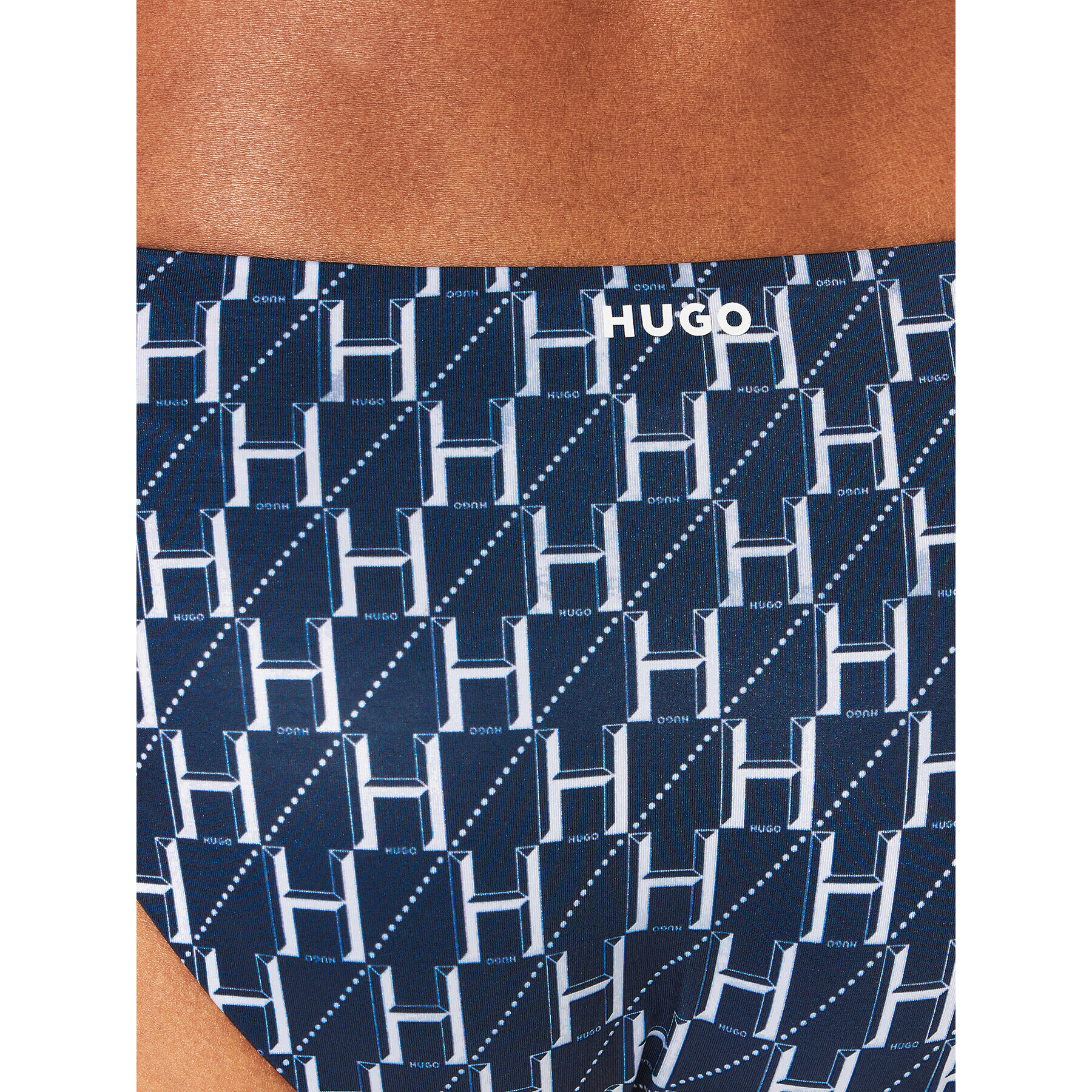 Hugo Bikini partea de jos Classic Monogram 50470227 Bleumarin - Pled.ro