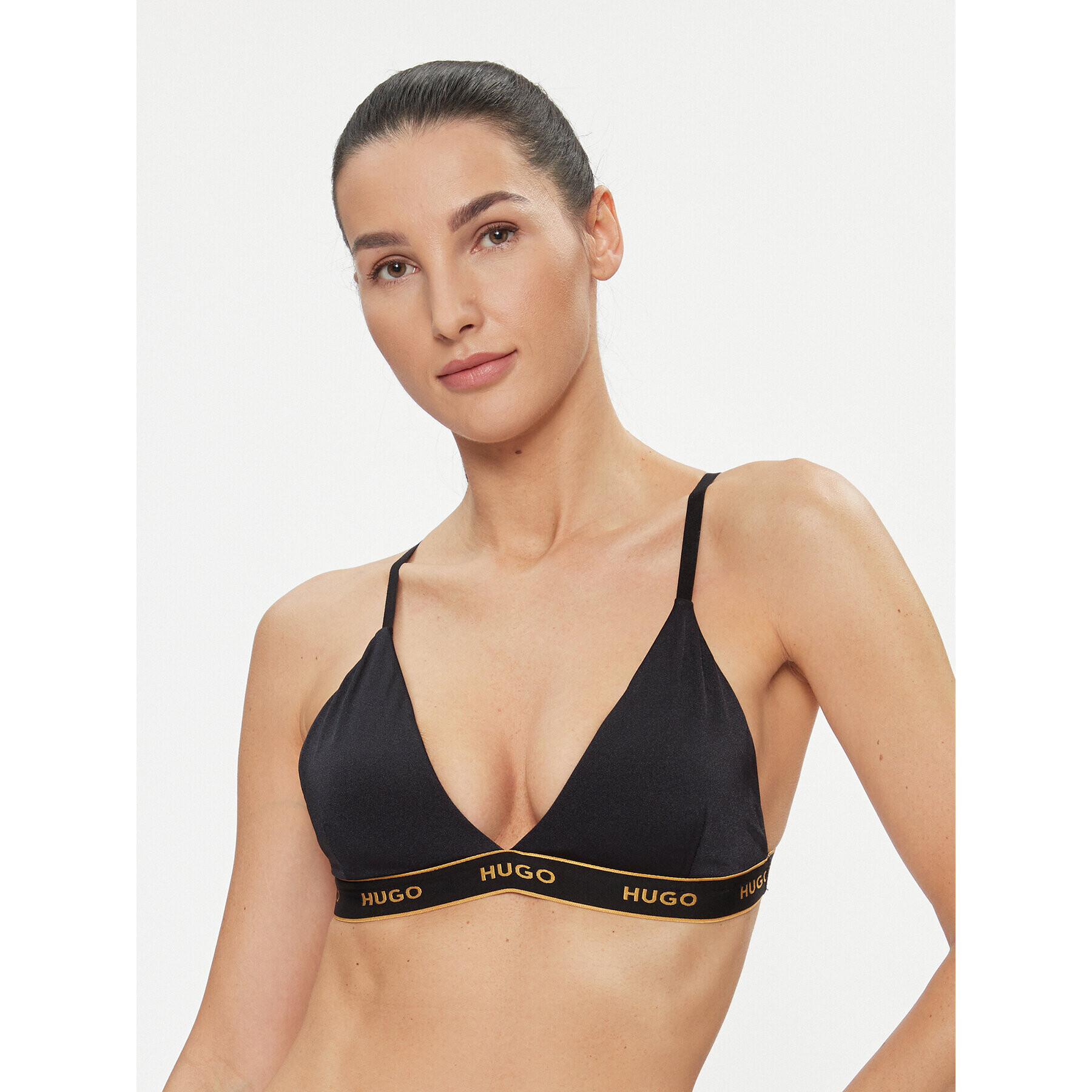 Hugo Bikini partea de sus Sparkling 50502815 Negru - Pled.ro