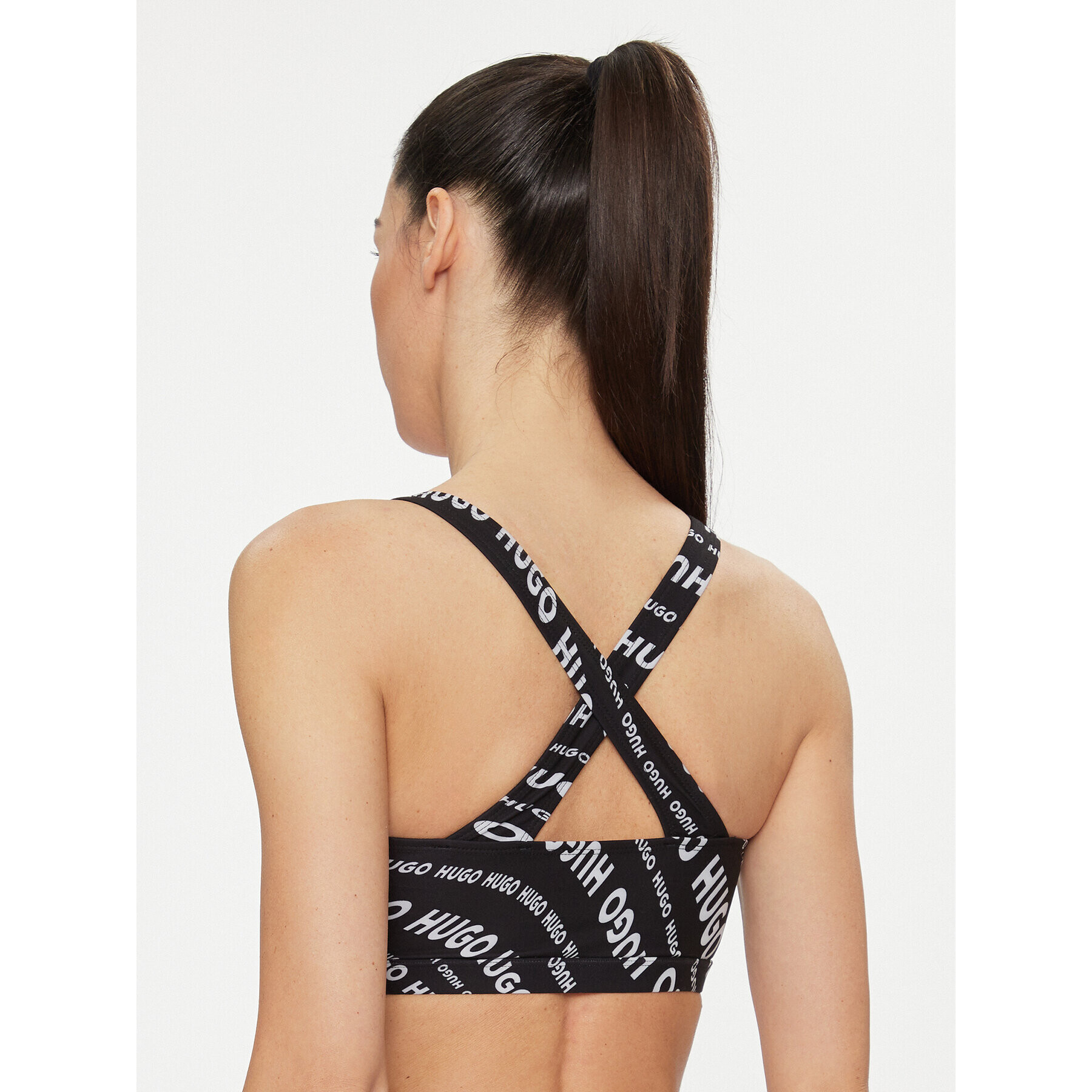 Hugo Bikini partea de sus Swirly 50502825 Negru - Pled.ro