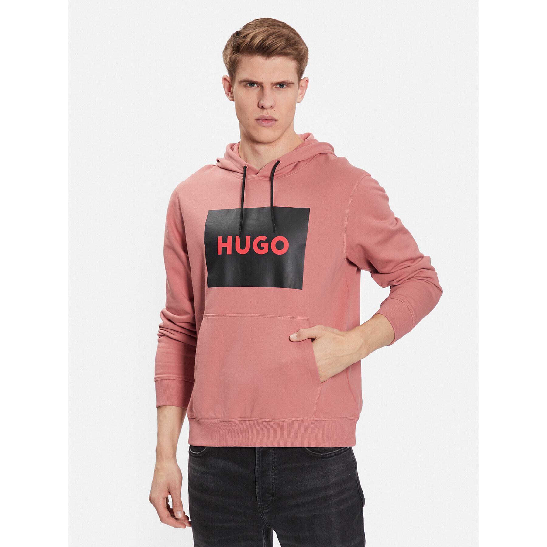 Hugo Bluză Duratschi223 50473168 Roz Regular Fit - Pled.ro