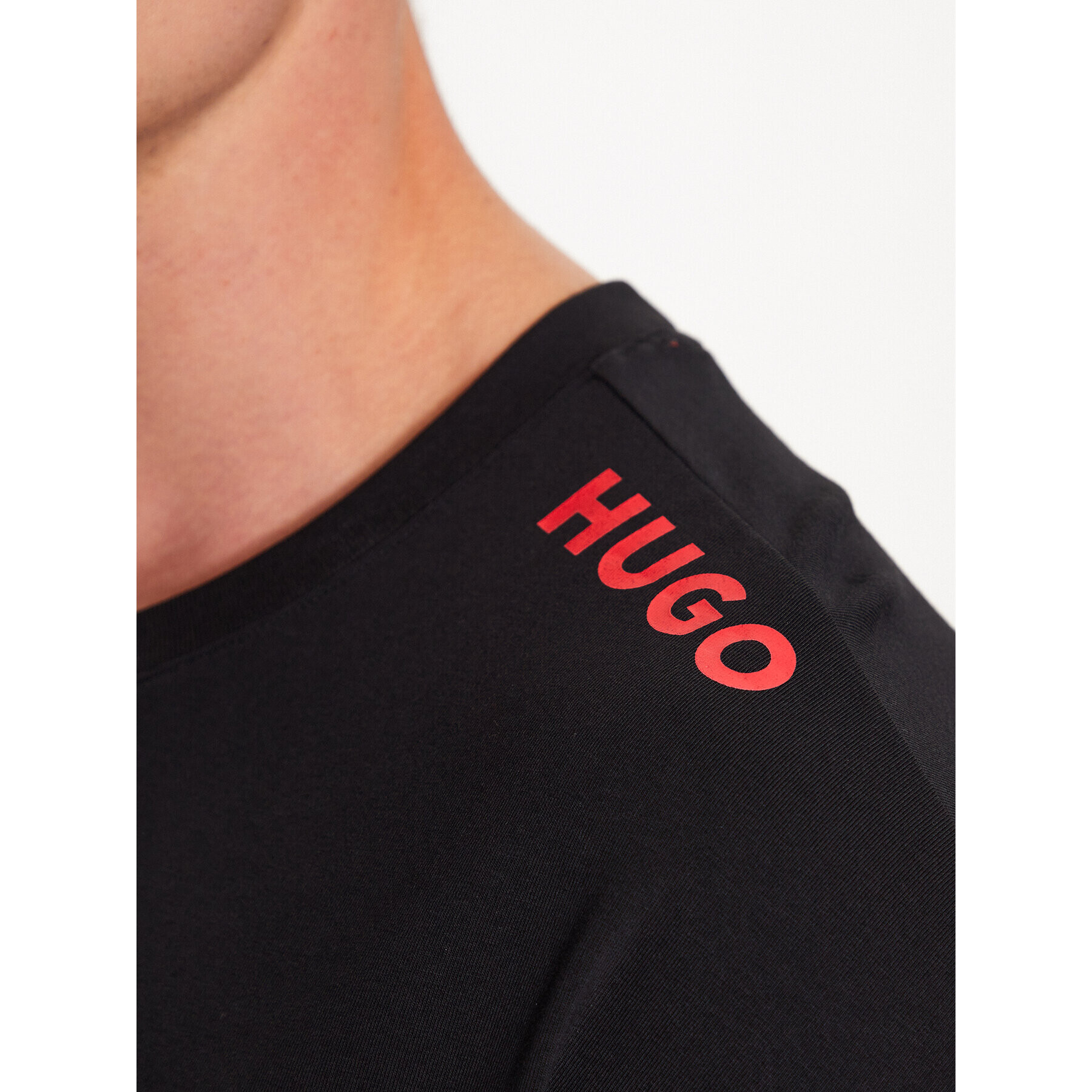 Hugo Bluză 50478910 Negru Relaxed Fit - Pled.ro