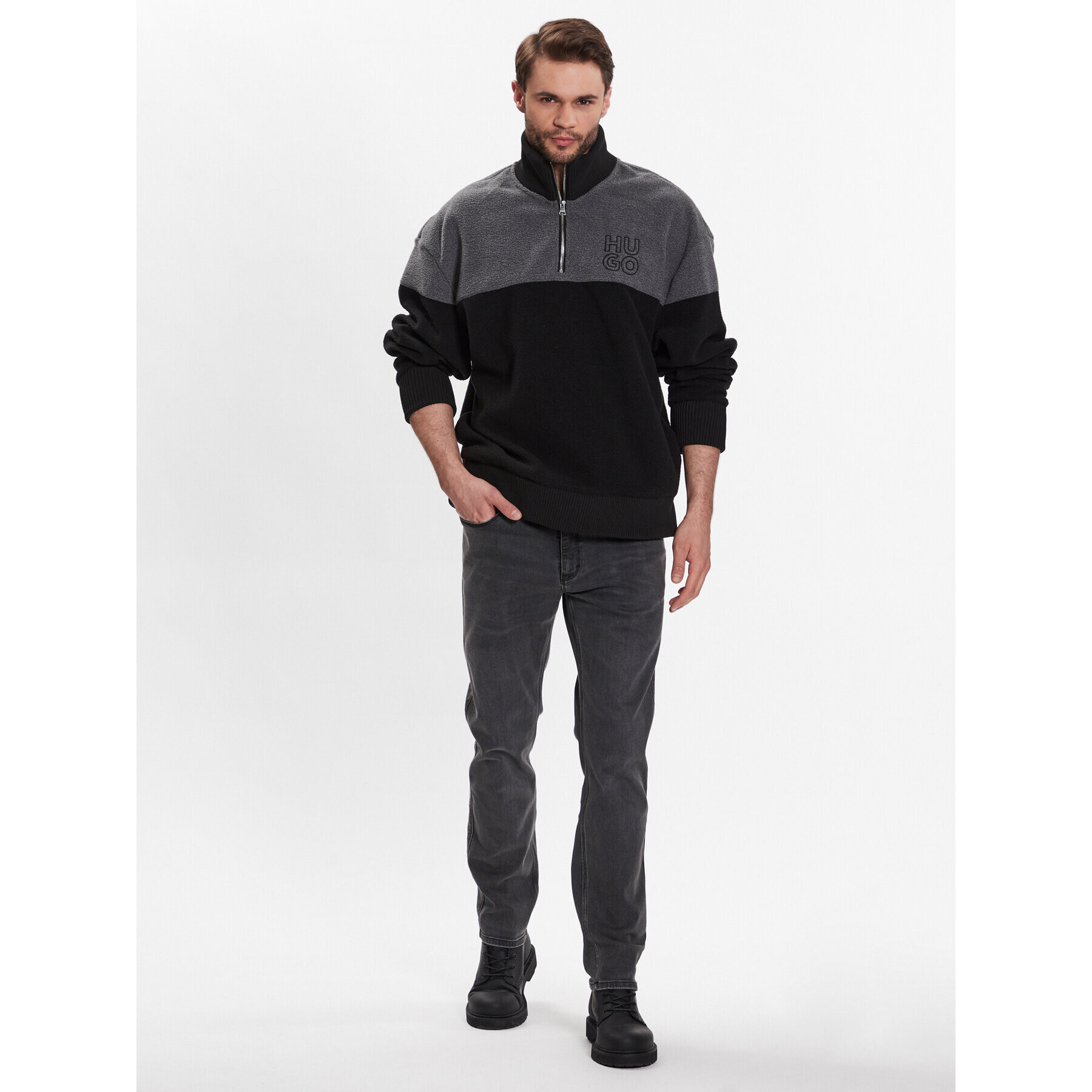 Hugo Polar Dorpion 50482858 Negru Relaxed Fit - Pled.ro