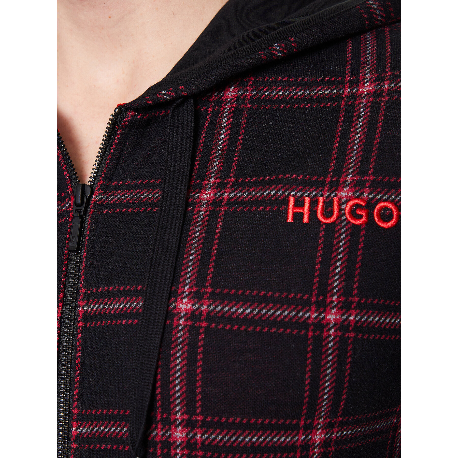 Hugo Bluză 50485022 Negru Relaxed Fit - Pled.ro