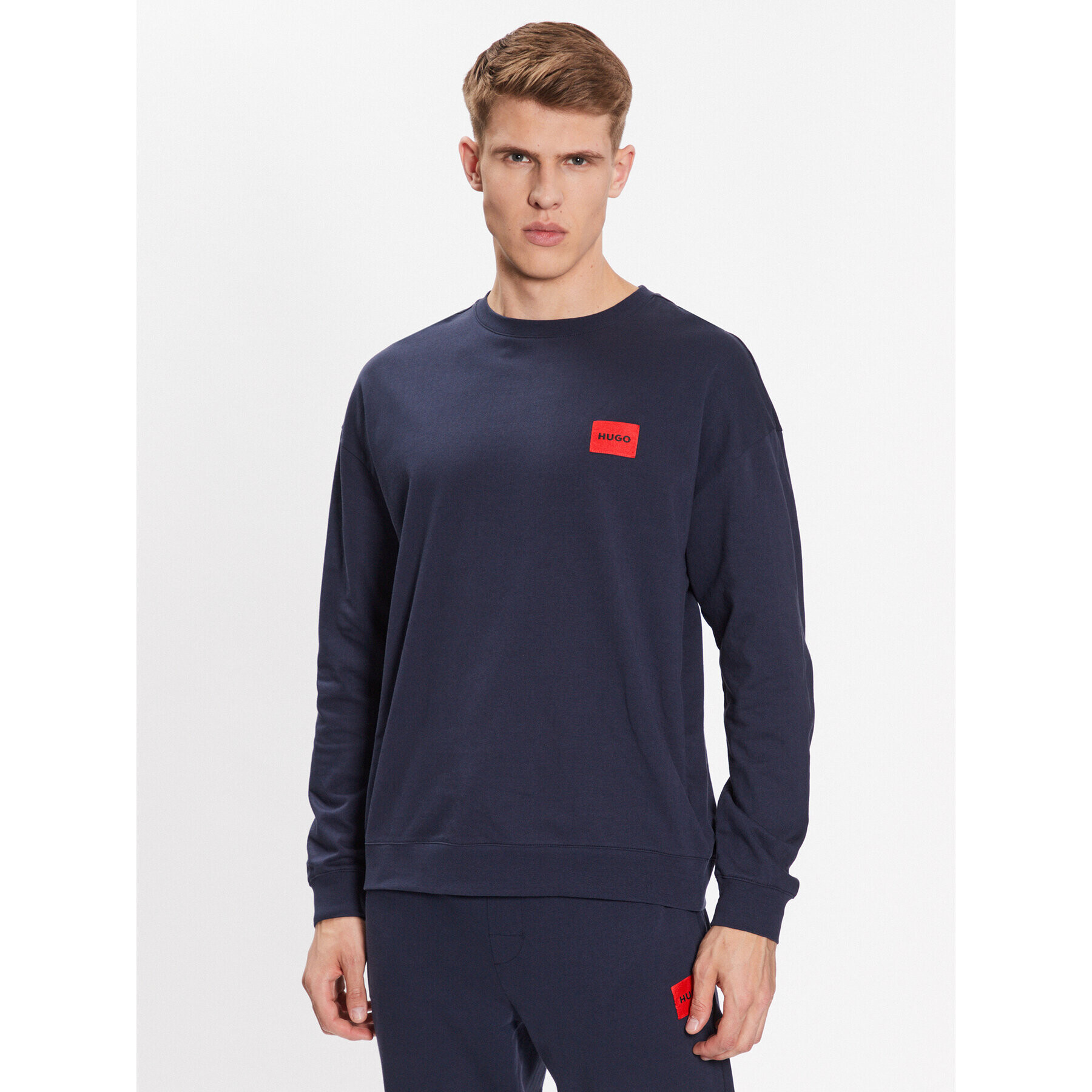 Hugo Bluză 50490291 Bleumarin Relaxed Fit - Pled.ro